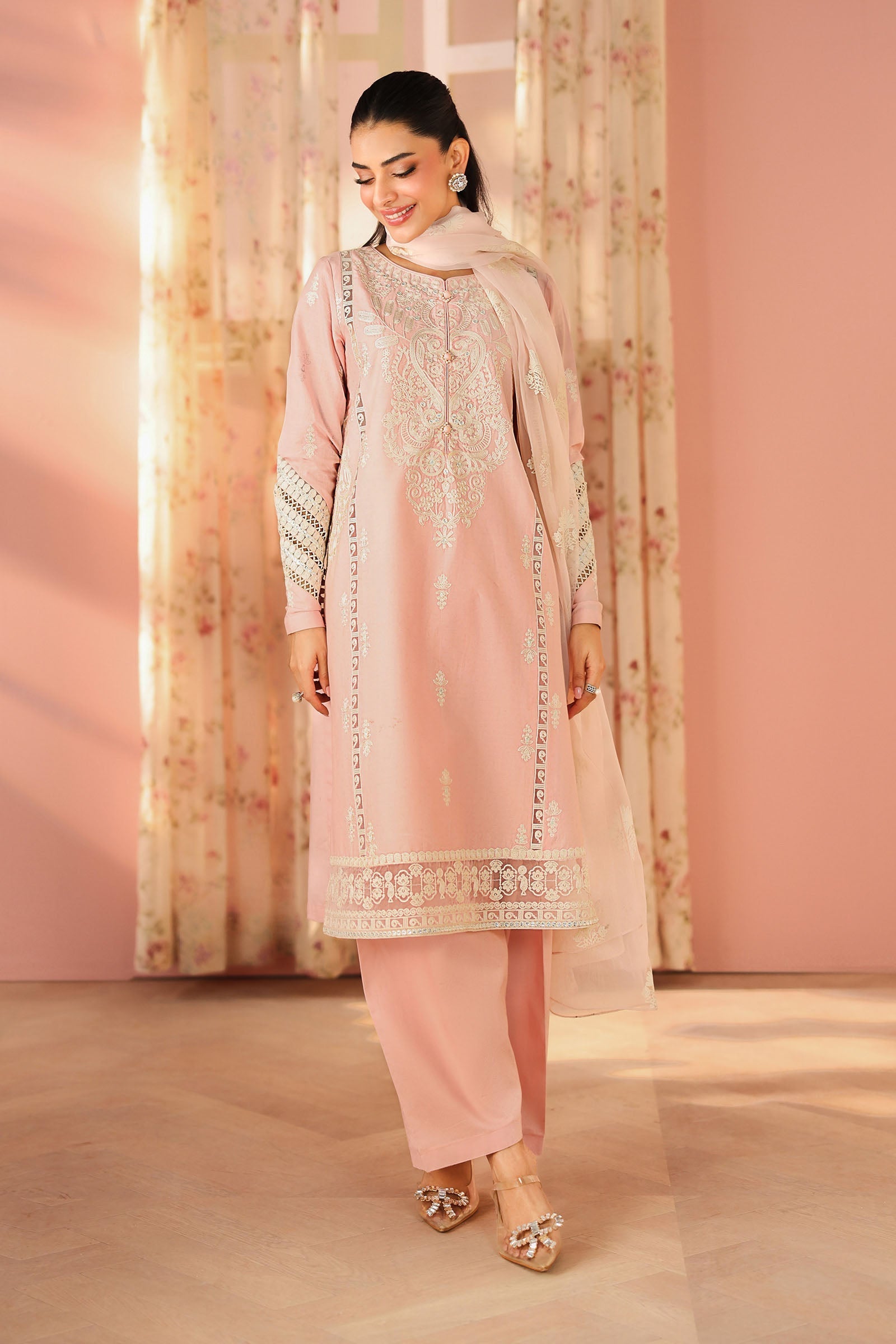 Maria B | Pre Fall 25 | Dobby Suit 04 - Official Maria B stockist in UK - Sakeena London