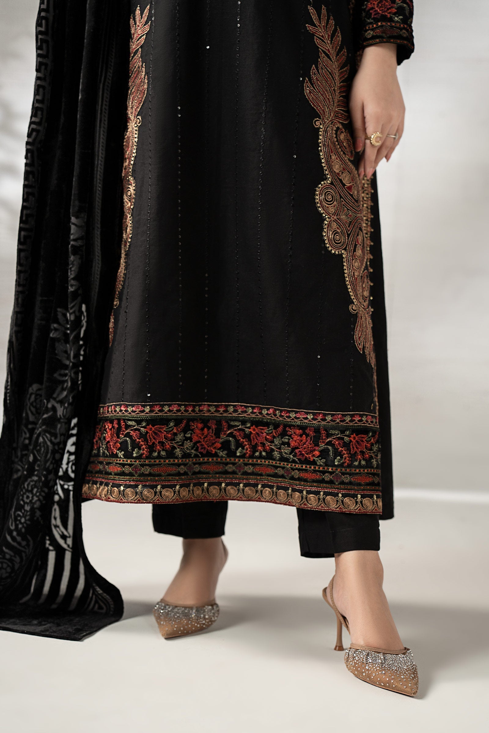 Maria B | Pre Fall 25 | DW-W24-146R1-Black - Official Maria B stockist in UK - Sakeena London