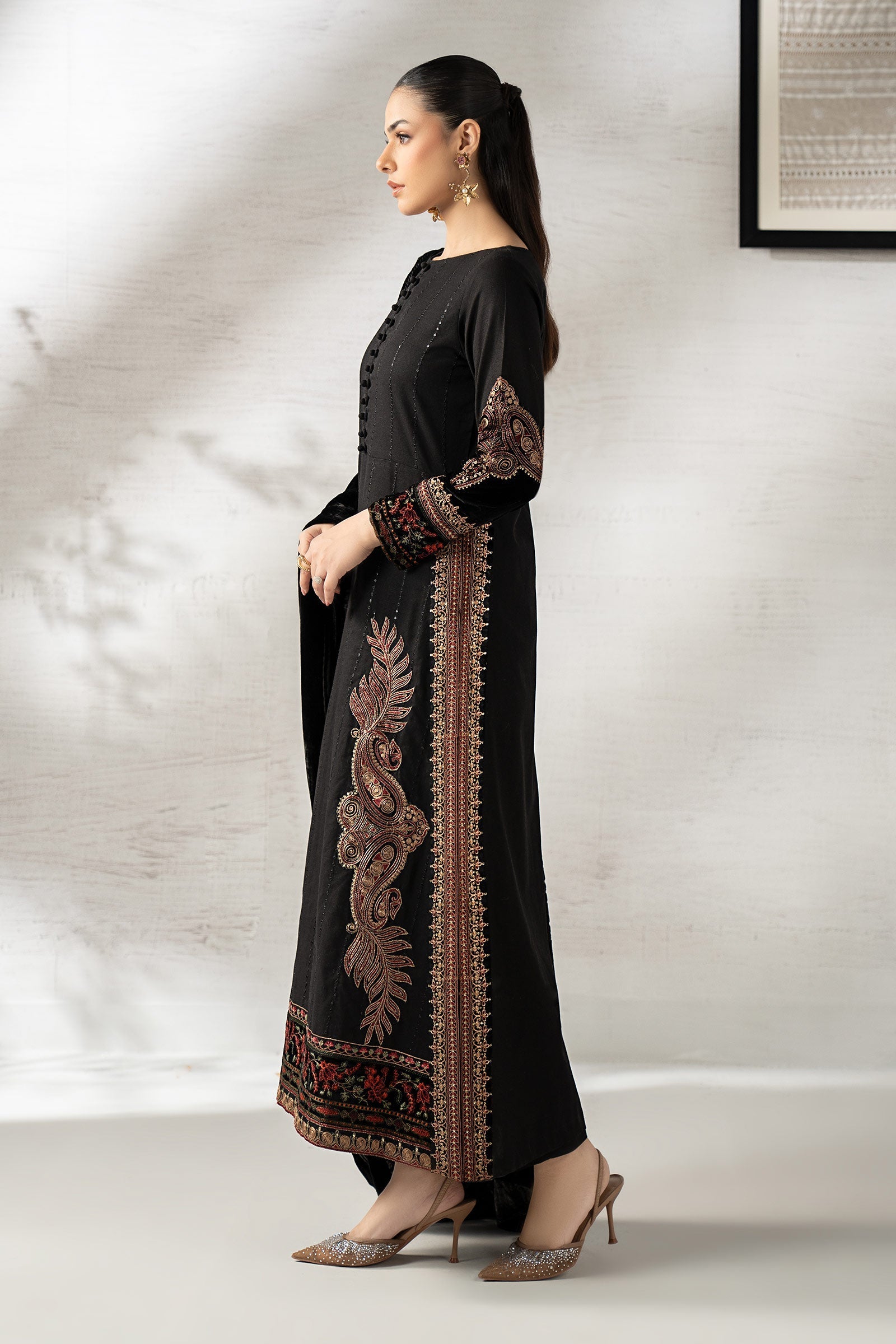 Maria B | Pre Fall 25 | DW-W24-146R1-Black - Official Maria B stockist in UK - Sakeena London
