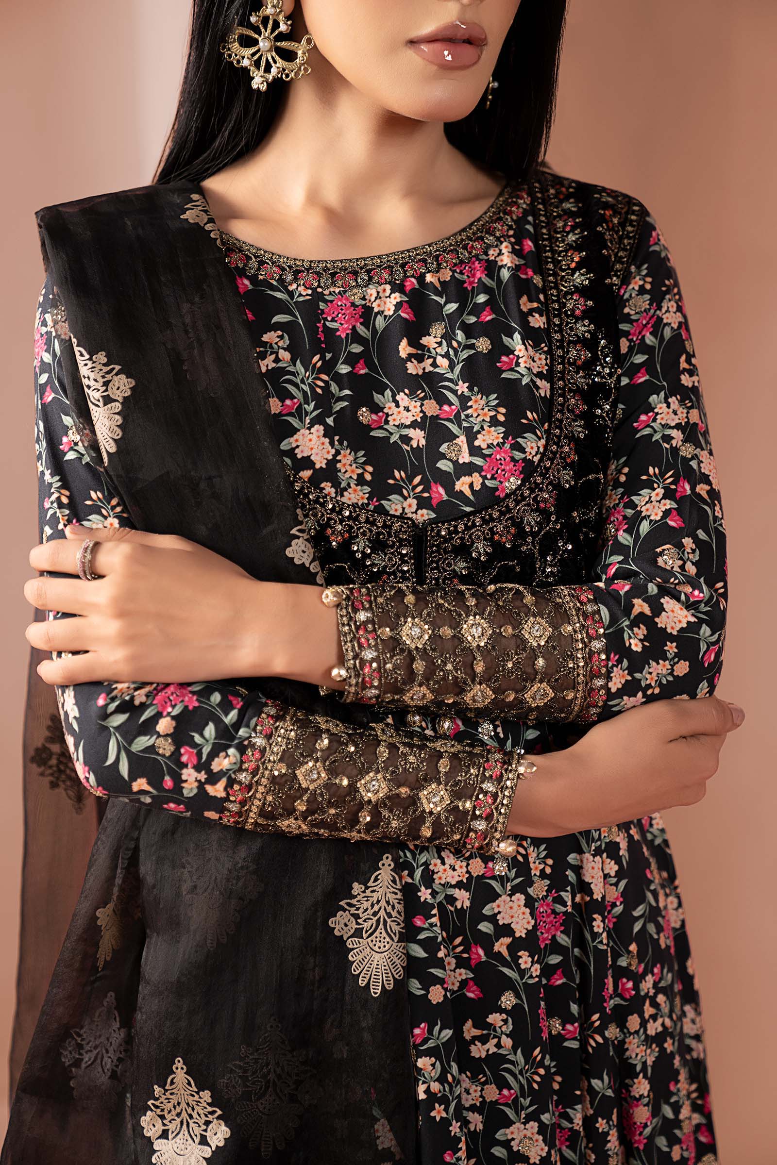 Maria B | Pre Fall 25 | DW-W24-152R1-Black - Official Maria B stockist in UK - Sakeena London
