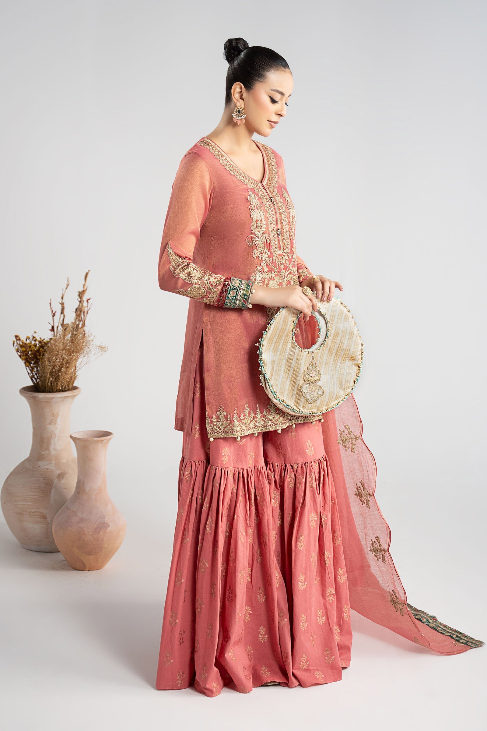 Maria B | Pre Fall Dresses | 3 Piece Embroidered Masoori Suit ZD - Official Maria B stockist in UK - Sakeena London