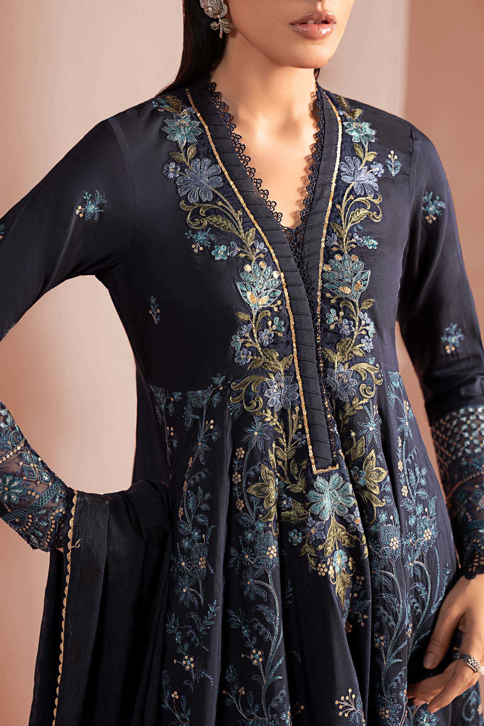 Maria B | Pre Fall 25 | DW-W25-04-Blue - Official Maria B stockist in UK - Sakeena London