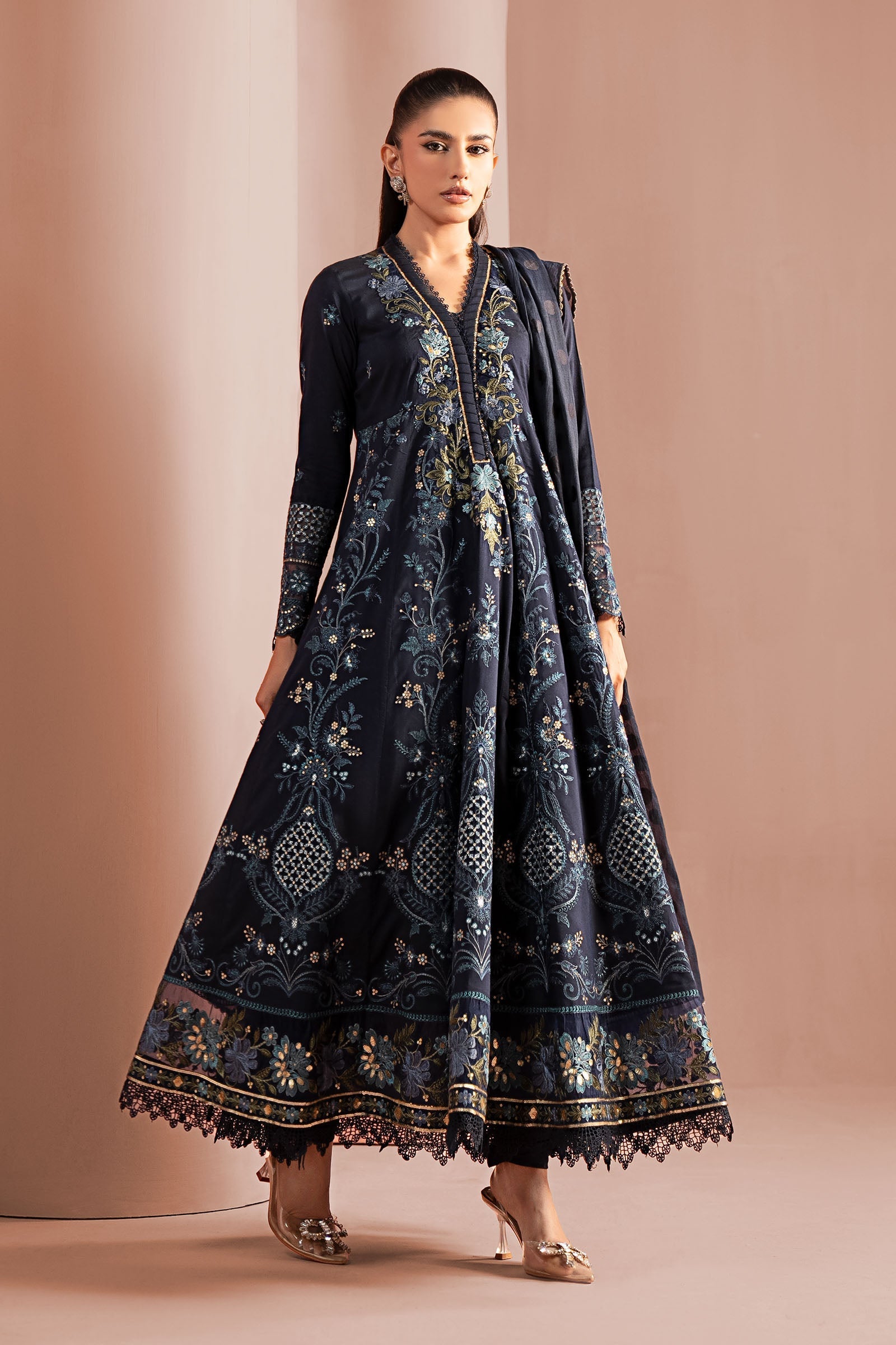 Maria B | Pre Fall 25 | DW-W25-04-Blue - Official Maria B stockist in UK - Sakeena London