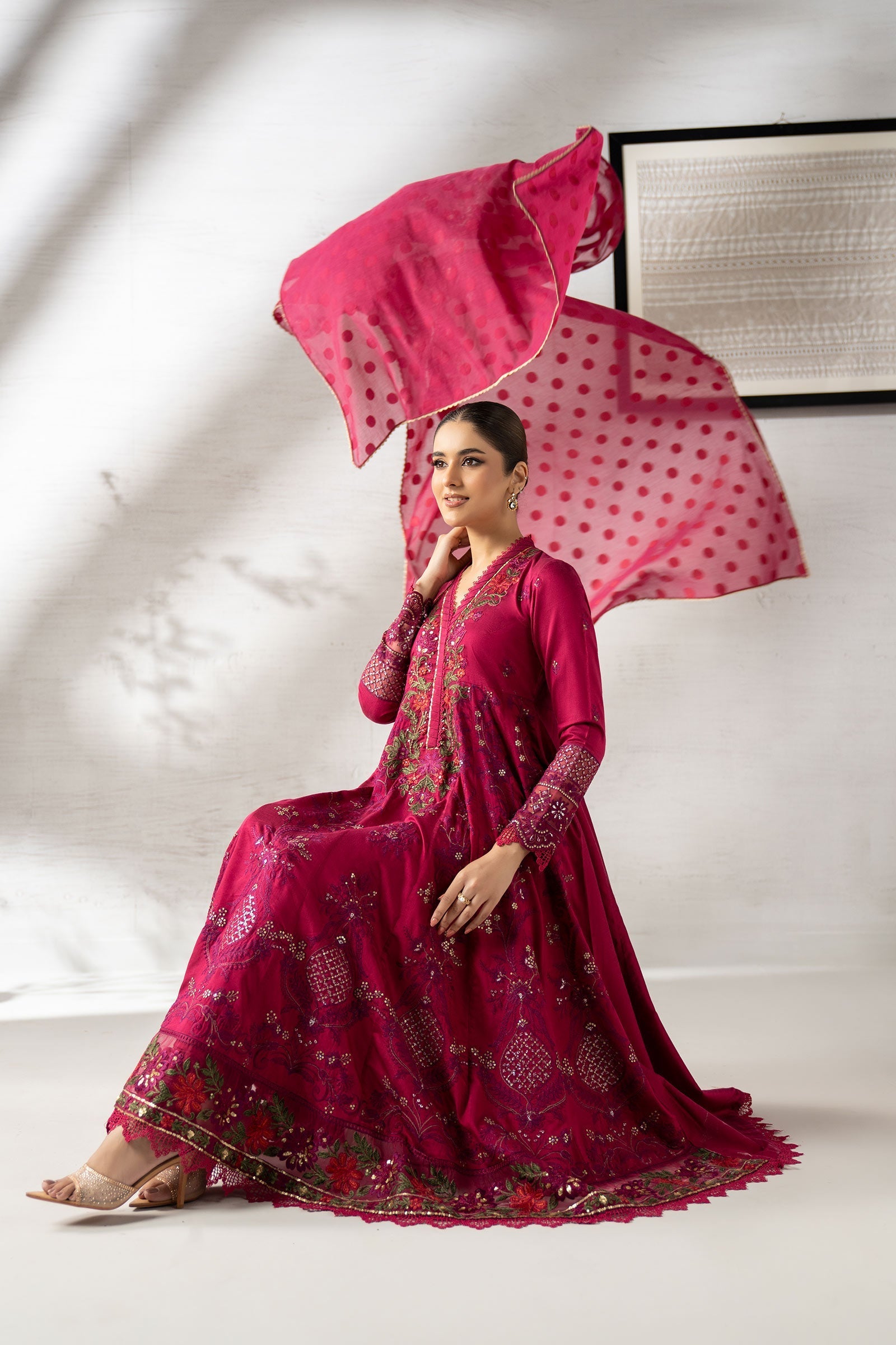 Maria B | Pre Fall 25 | DW-W25-04-Pink - Official Maria B stockist in UK - Sakeena London