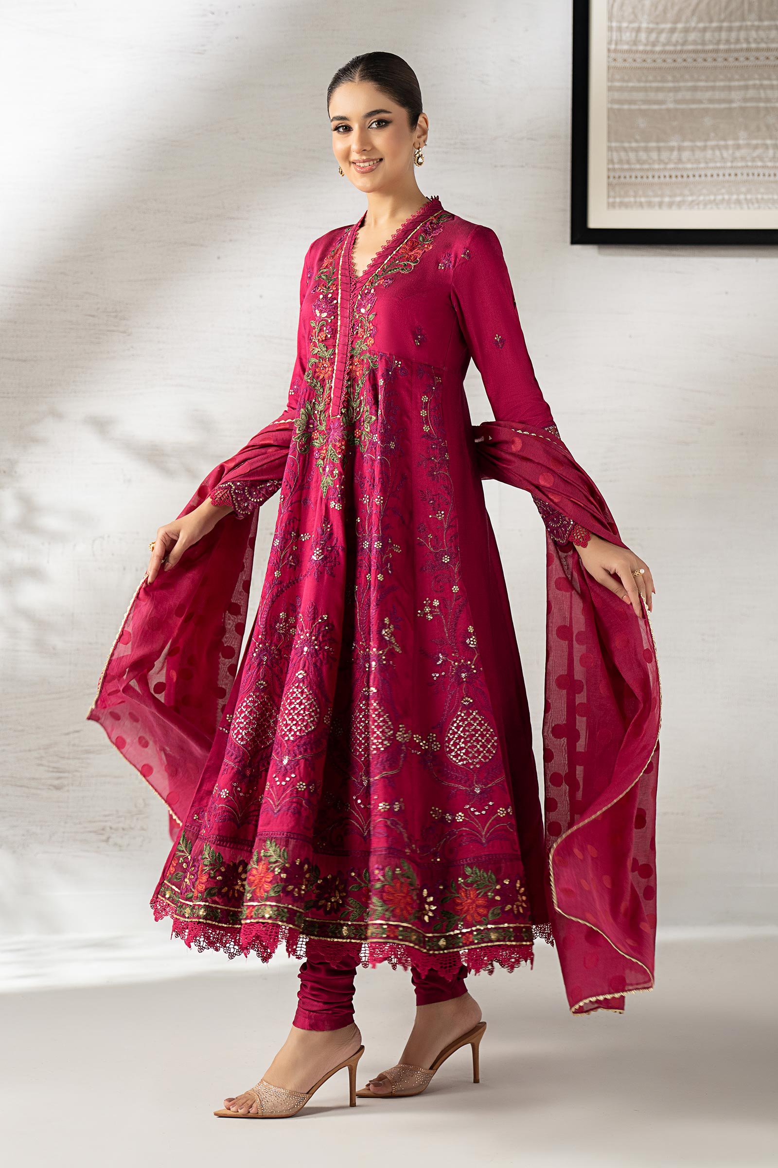 Maria B | Pre Fall 25 | DW-W25-04-Pink - Official Maria B stockist in UK - Sakeena London