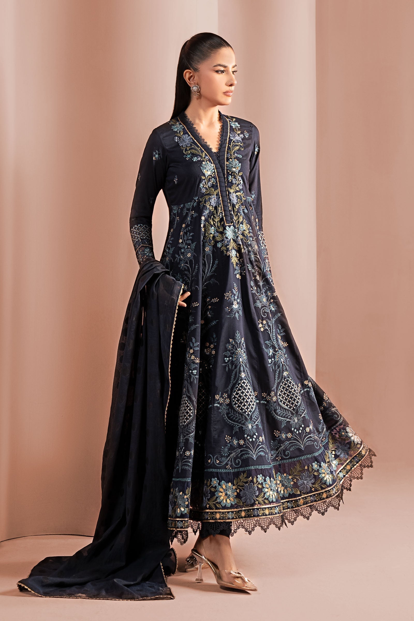Maria B | Pre Fall 25 | DW-W25-04-Blue - Official Maria B stockist in UK - Sakeena London