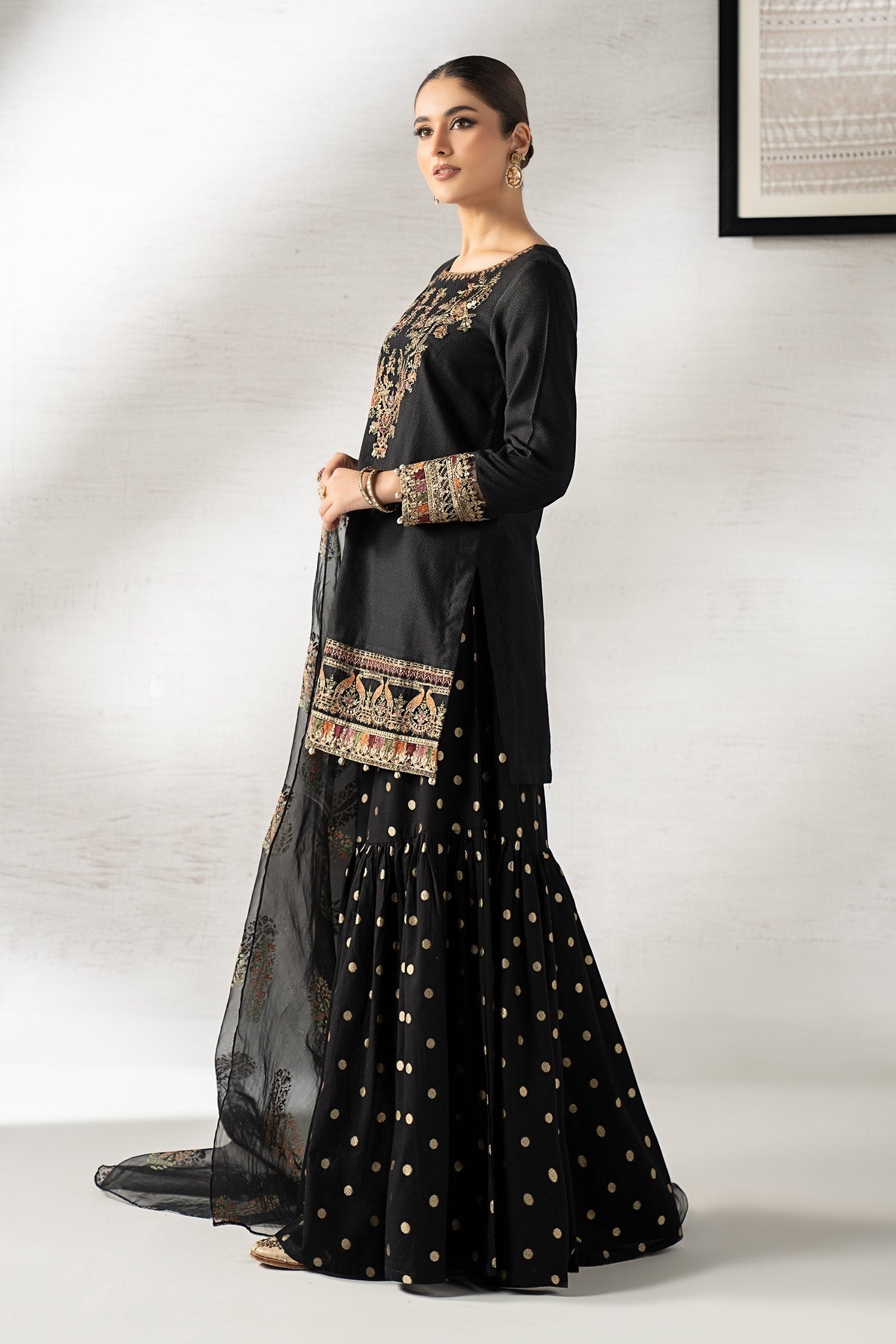 Maria B | Pre Fall 25 | DW-W25-07-Black - Official Maria B stockist in UK - Sakeena London