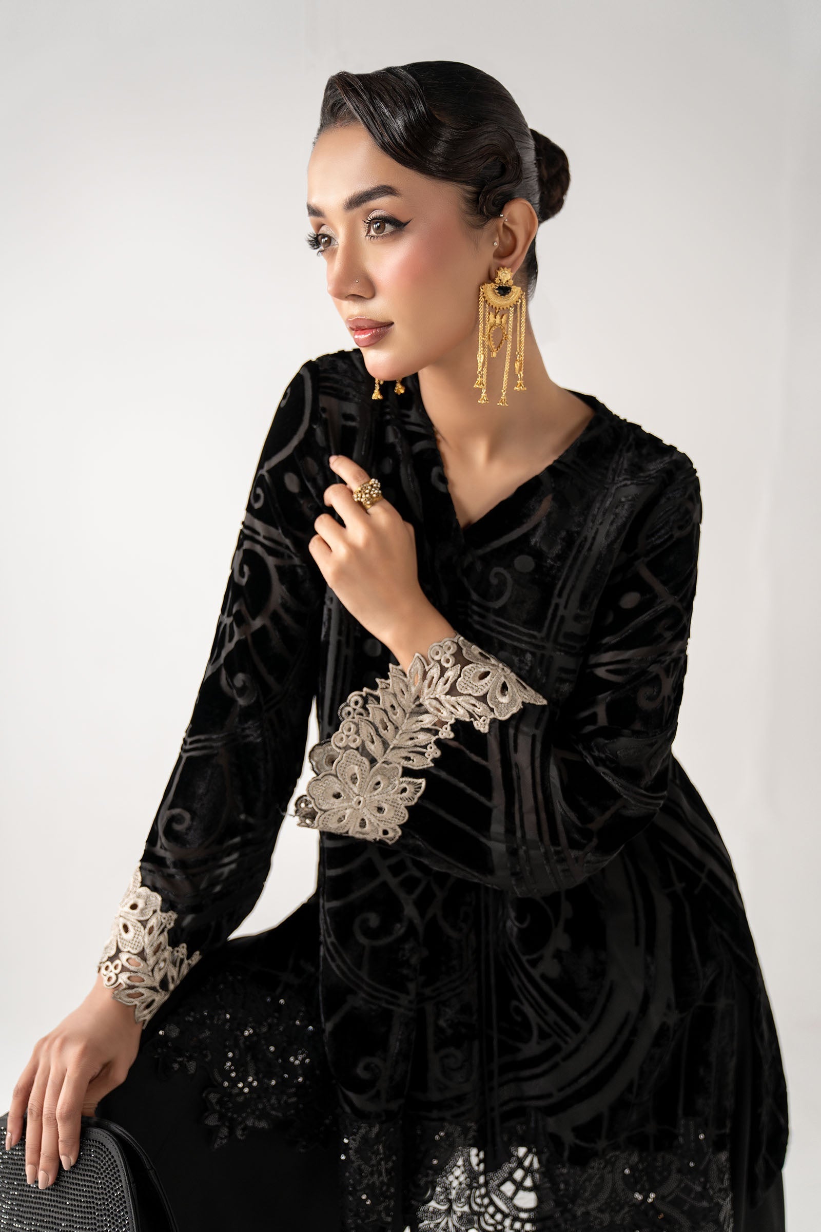 Maria B | Pre Fall 25 | DW-W25-12-Black - Official Maria B stockist in UK - Sakeena London