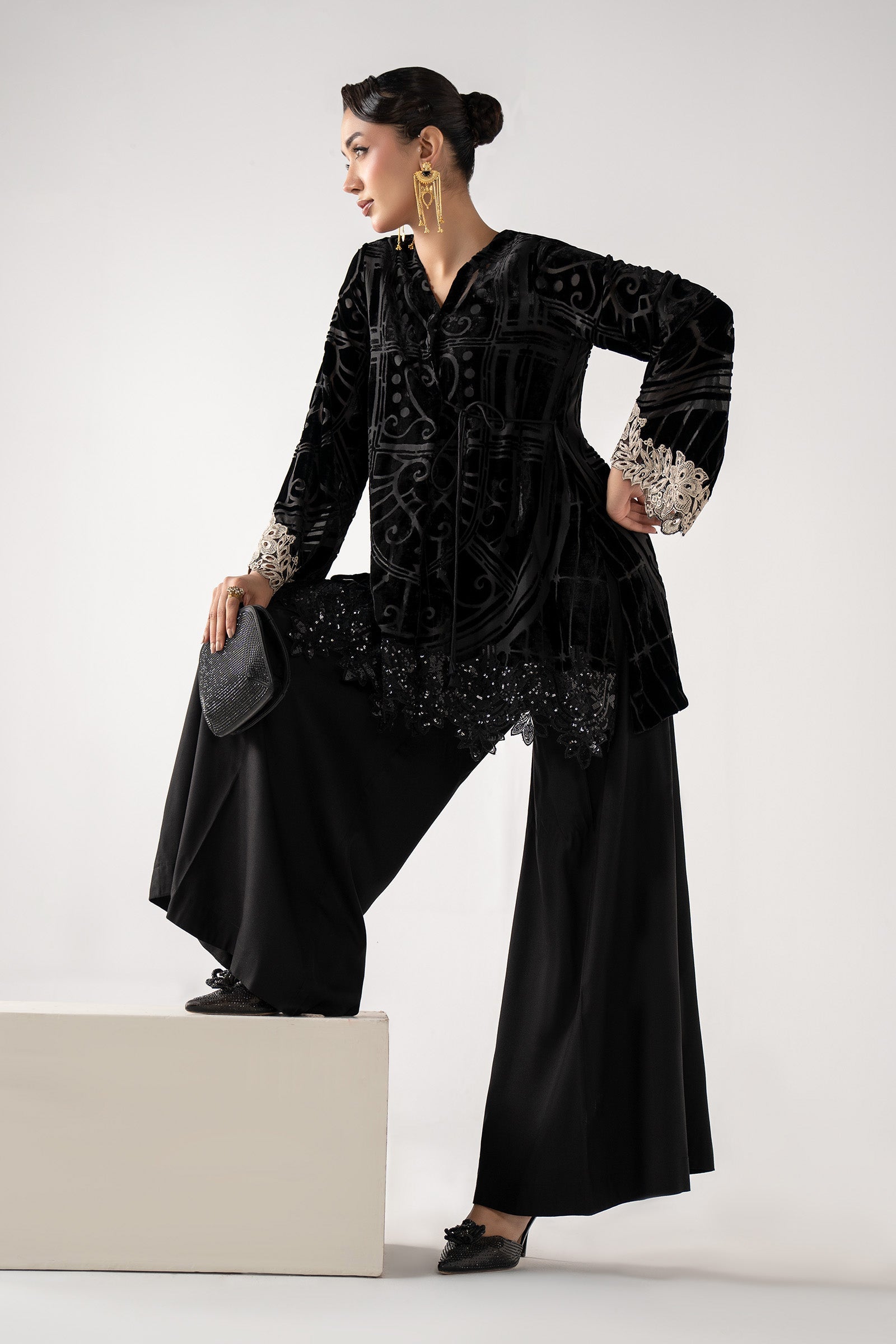 Maria B | Pre Fall 25 | DW-W25-12-Black - Official Maria B stockist in UK - Sakeena London