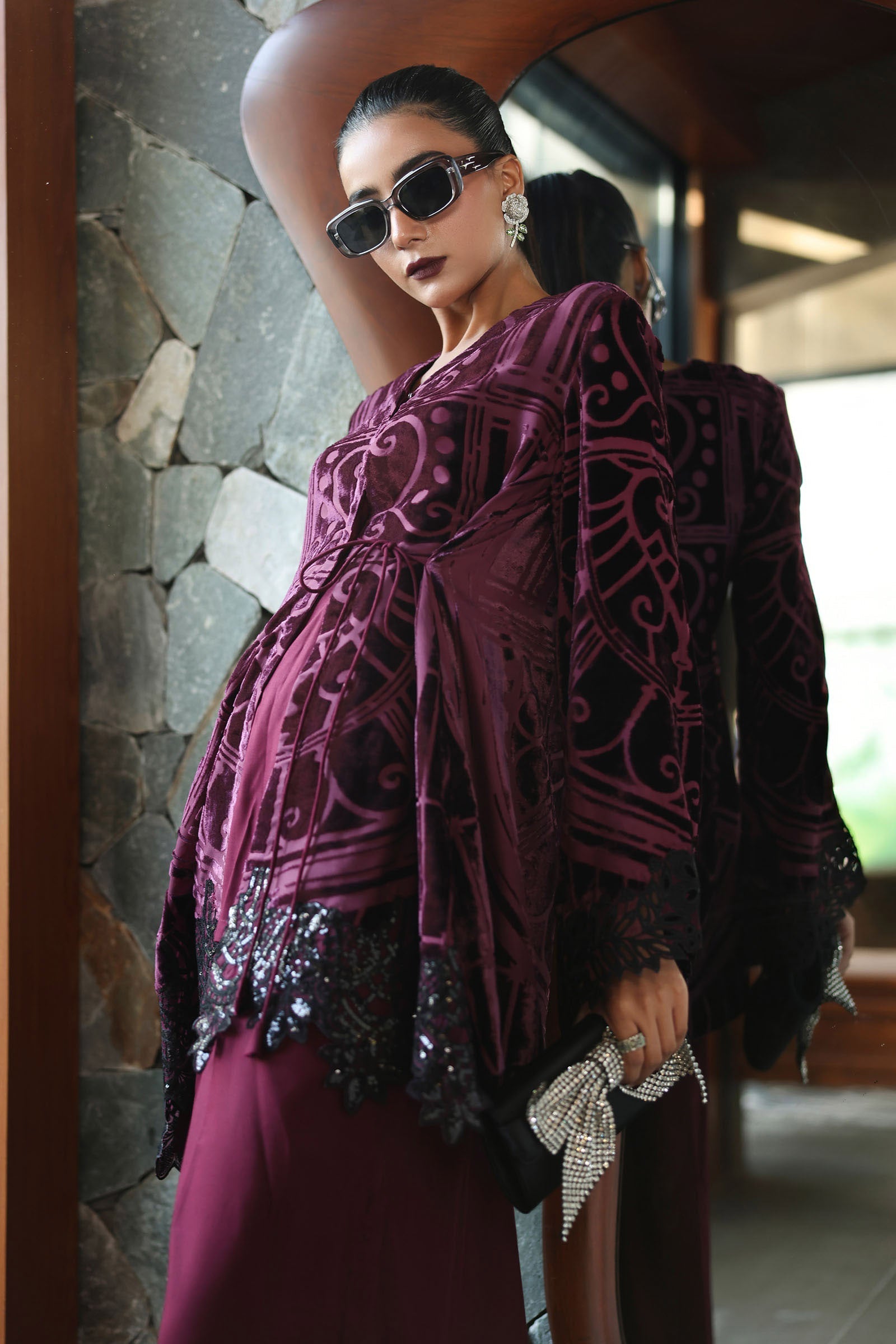 Maria B | Pre Fall 25 | DW-W25-12-Purple - Official Maria B stockist in UK - Sakeena London