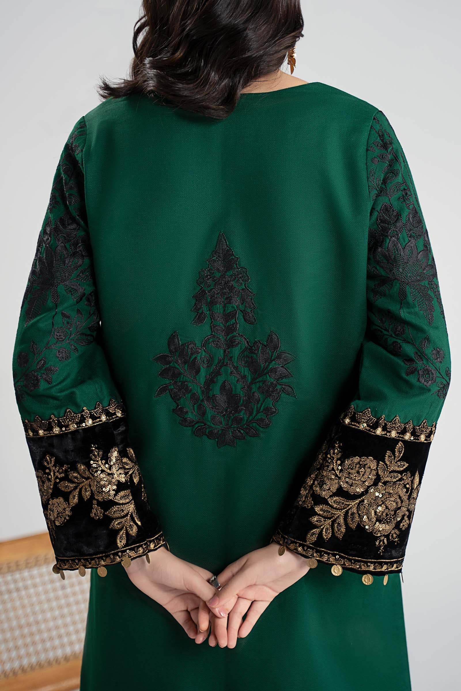 Maria B | Pre Fall 25 | DW-W25-18-Green - Official Maria B stockist in UK - Sakeena London