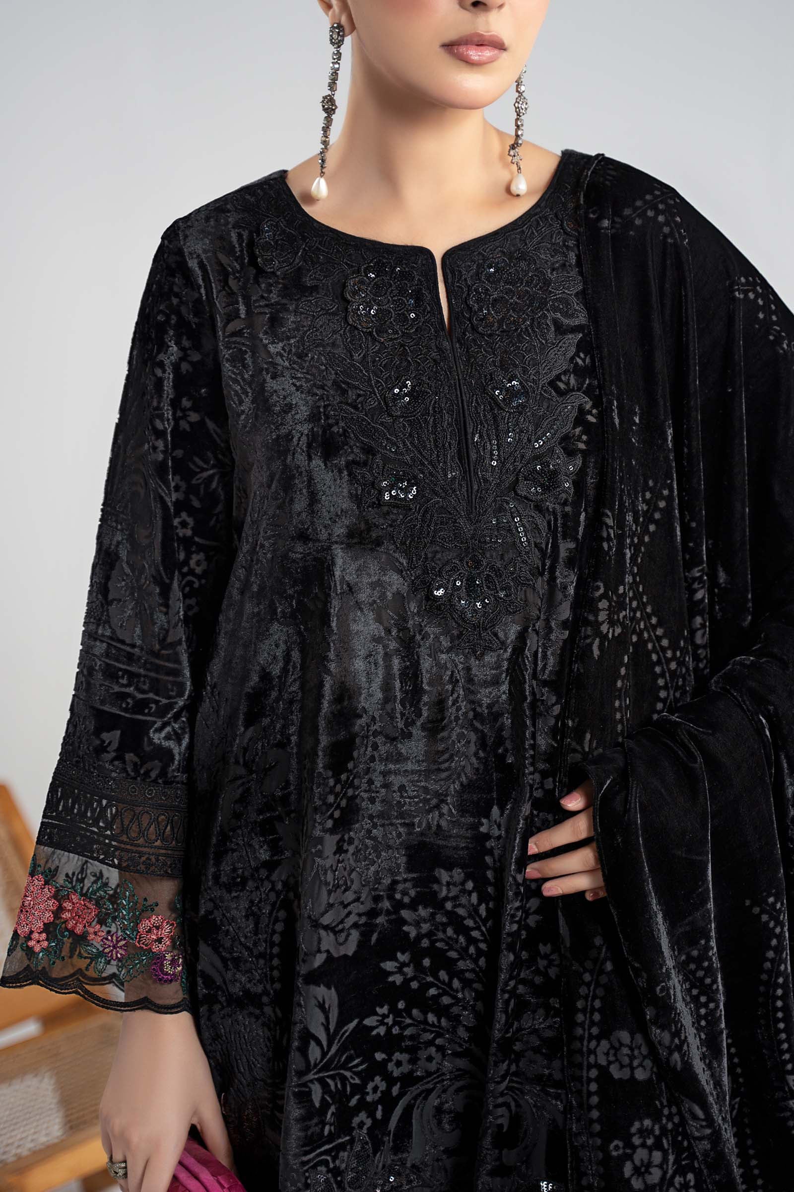Maria B | Pre Fall 25 | DW-W25-23-Black - Official Maria B stockist in UK - Sakeena London