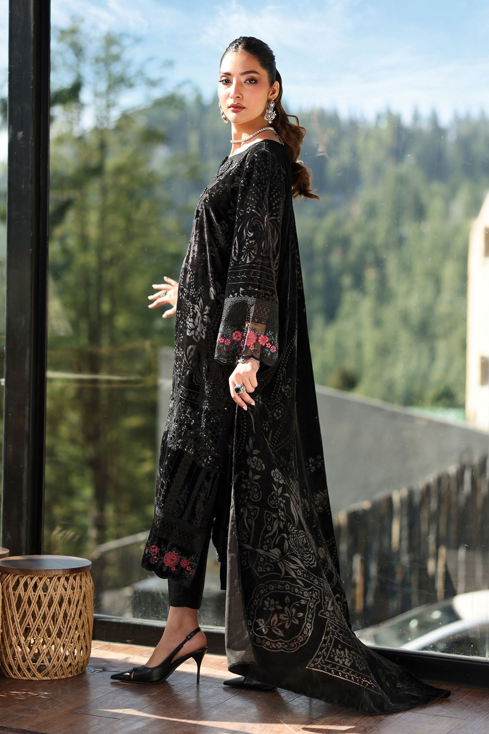 Maria B | Pre Fall 25 | DW-W25-23-Black - Official Maria B stockist in UK - Sakeena London