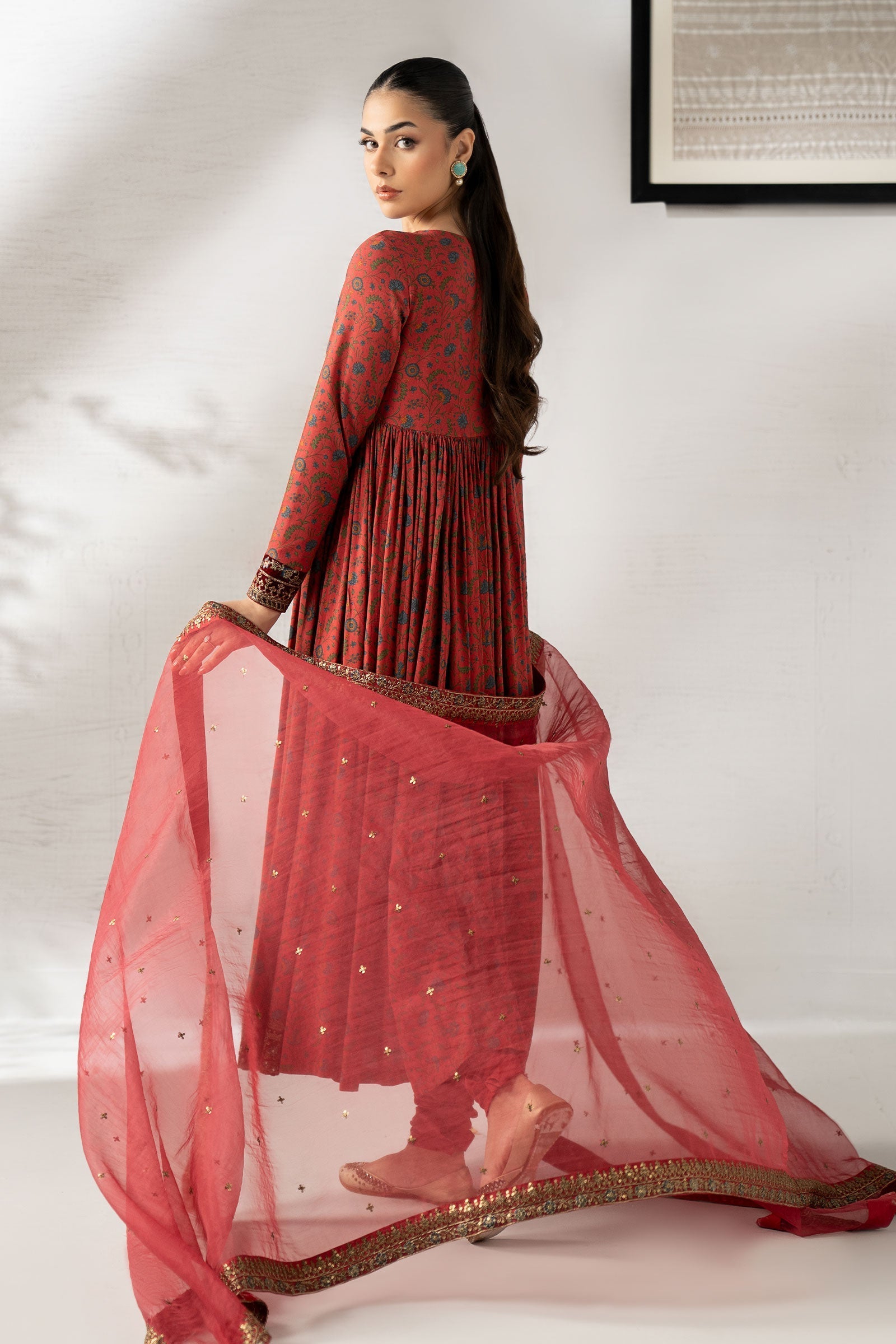 Maria B | Pre fall Dresses | DW-W25-25 RD - Official Maria B stockist in UK - Sakeena London