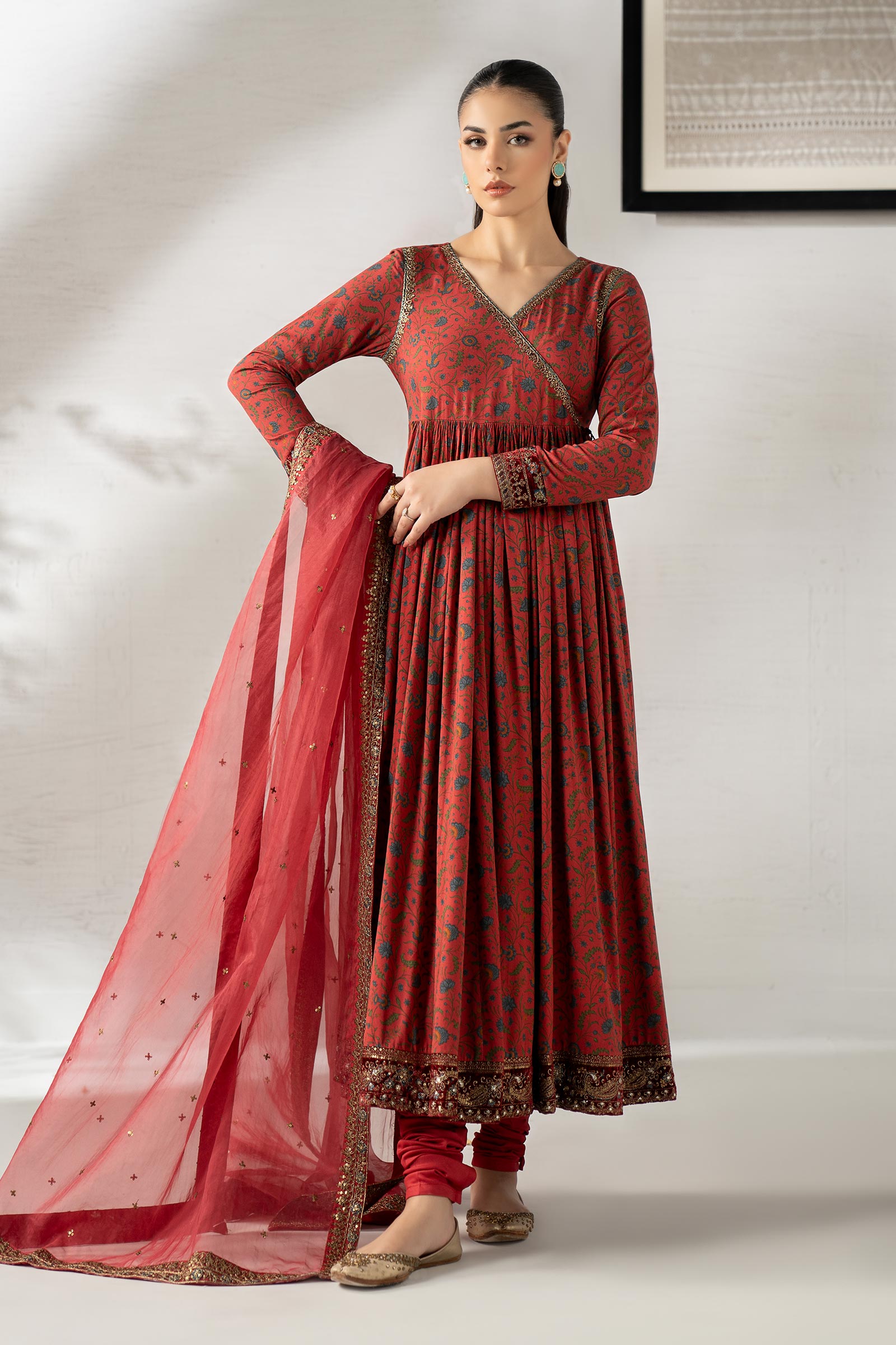 Maria B | Pre fall Dresses | DW-W25-25 RD - Official Maria B stockist in UK - Sakeena London