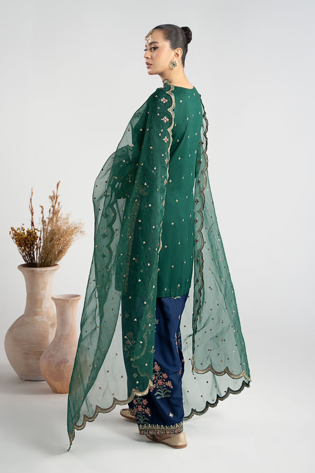 Maria B | Pre Fall Dresses | 3 Piece Embroidered Linen Suit ZC - Official Maria B stockist in UK - Sakeena London