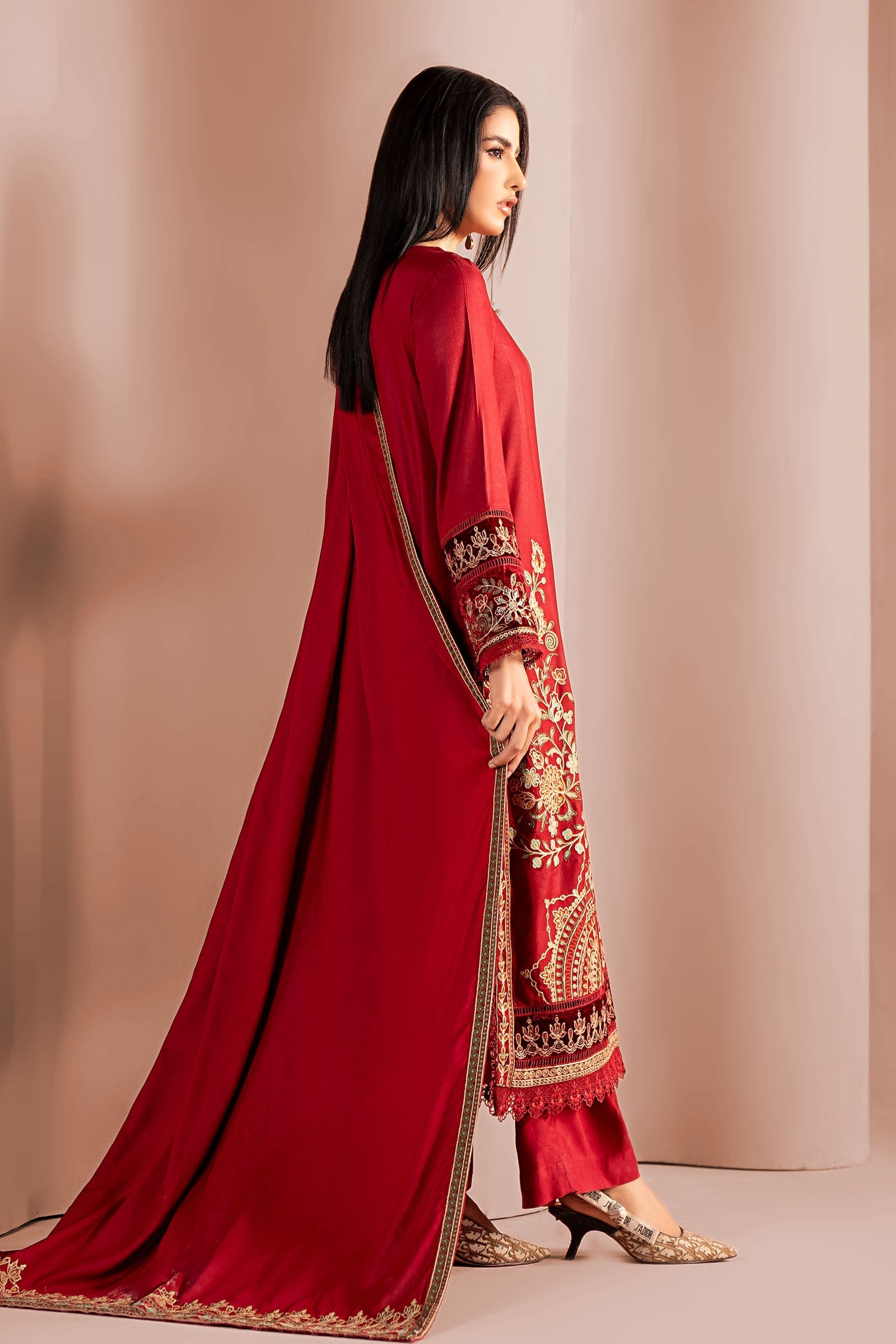 Maria B | Pre Fall 25 | DW-W25-36-Red - Official Maria B stockist in UK - Sakeena London