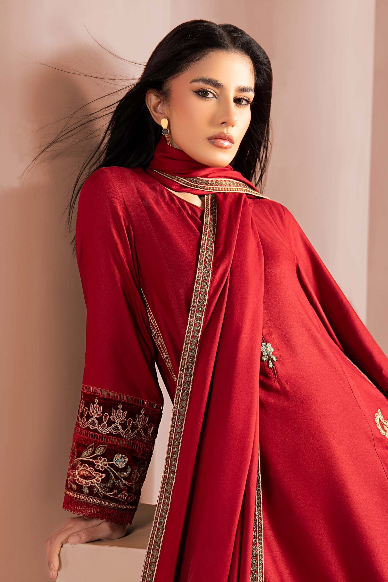 Maria B | Pre Fall 25 | DW-W25-36-Red - Official Maria B stockist in UK - Sakeena London