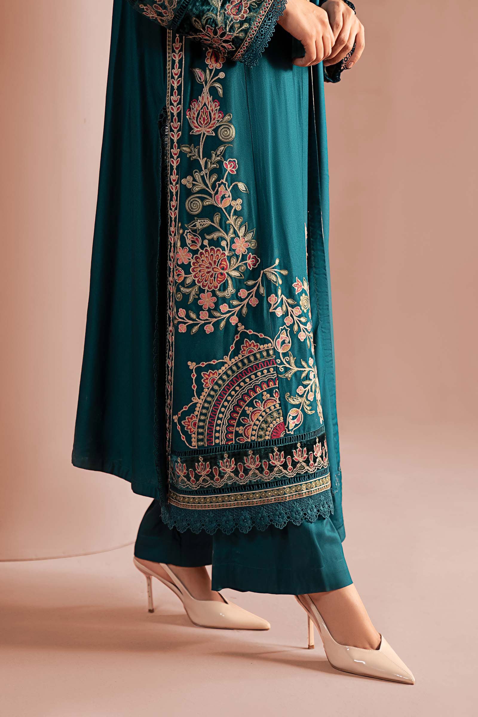 Maria B | Pre Fall 25 | DW-W25-36-Teal - Official Maria B stockist in UK - Sakeena London