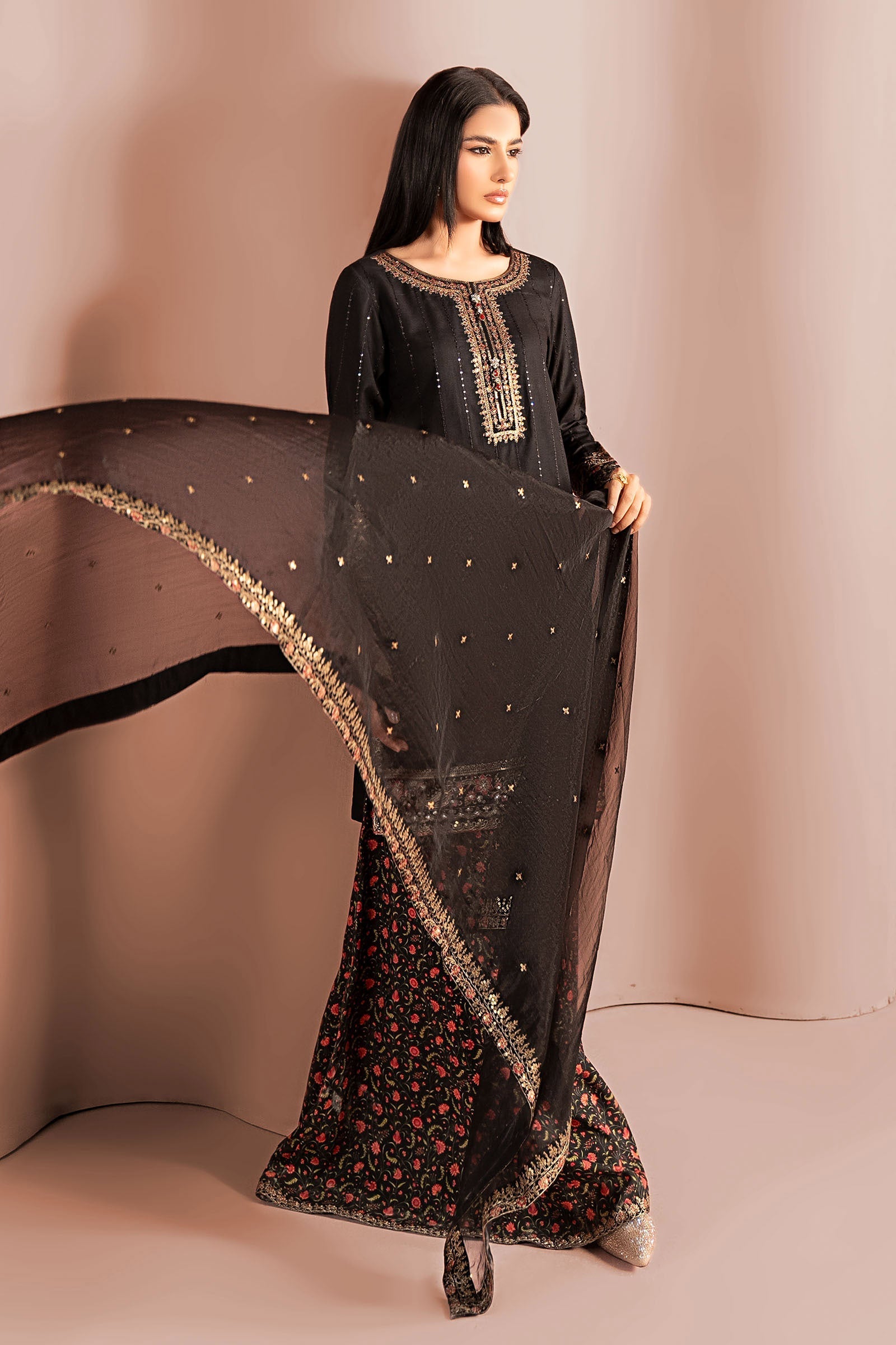 Maria B | Pre Fall 25 | DW-W25-40-Black - Official Maria B stockist in UK - Sakeena London