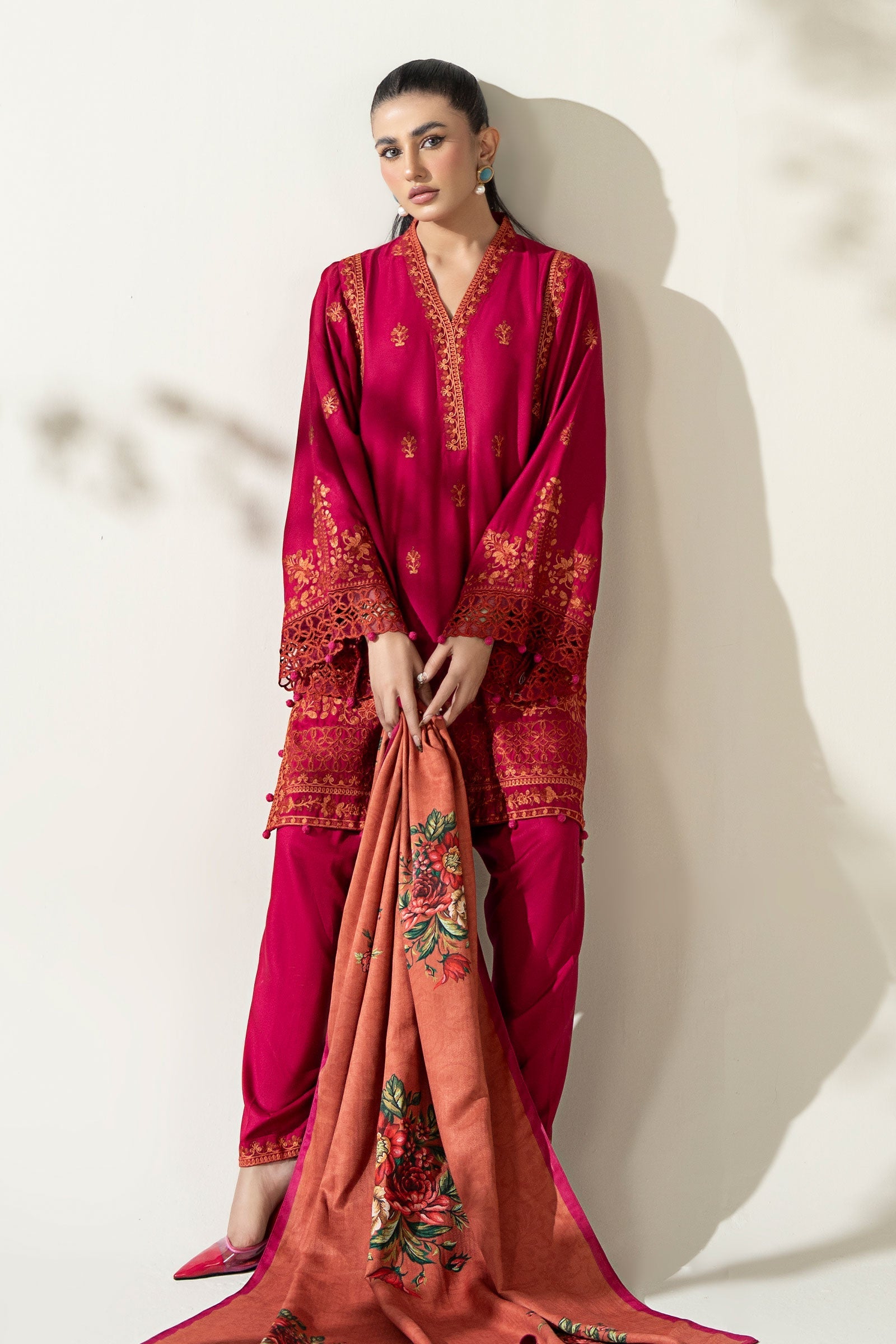 Maria B | Pre Fall Dresses | 3 Piece Embroidered Marina Suit XX - Official Maria B stockist in UK - Sakeena London