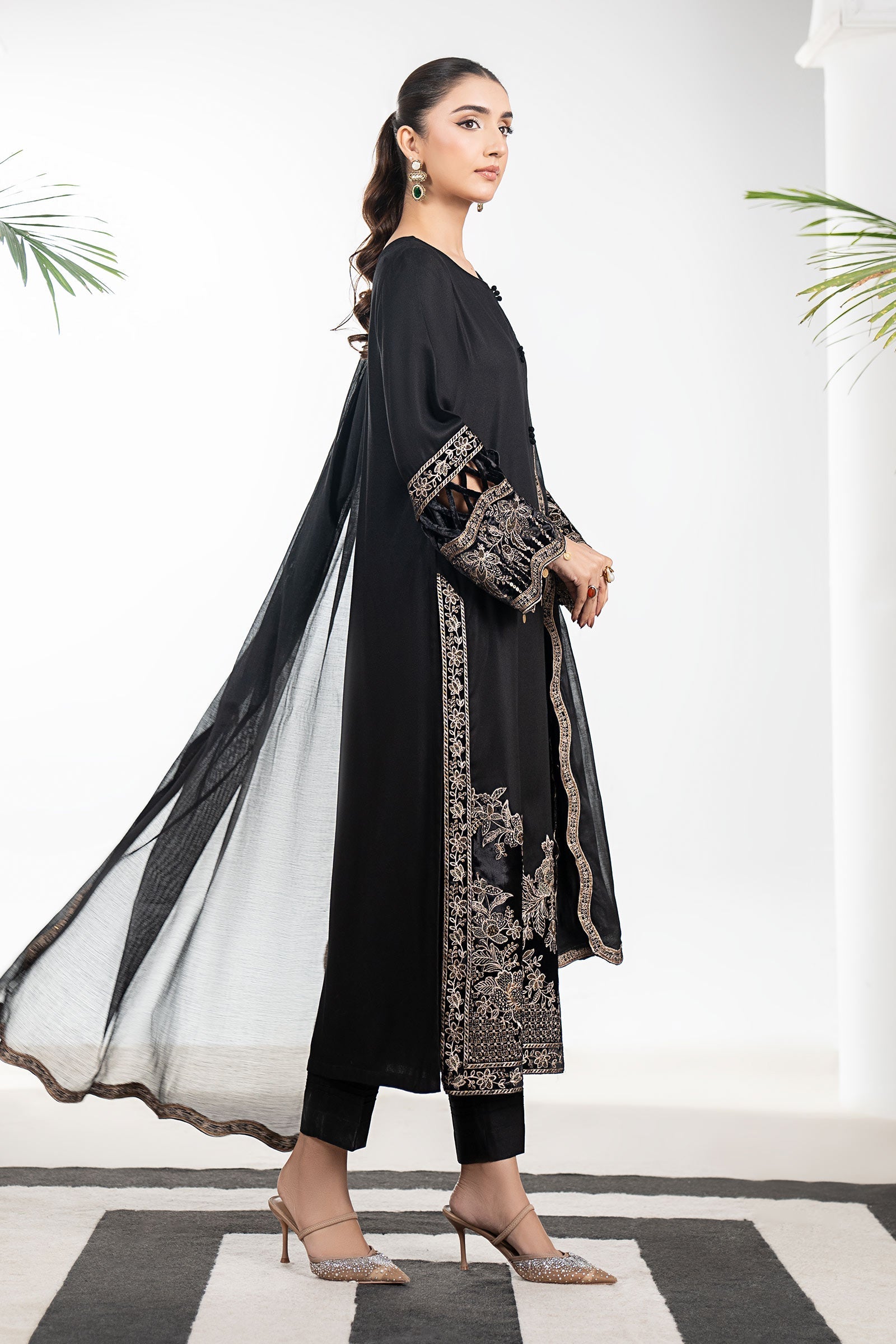 Maria B | Pre Fall 25 | DW-W25-48-Black - Official Maria B stockist in UK - Sakeena London