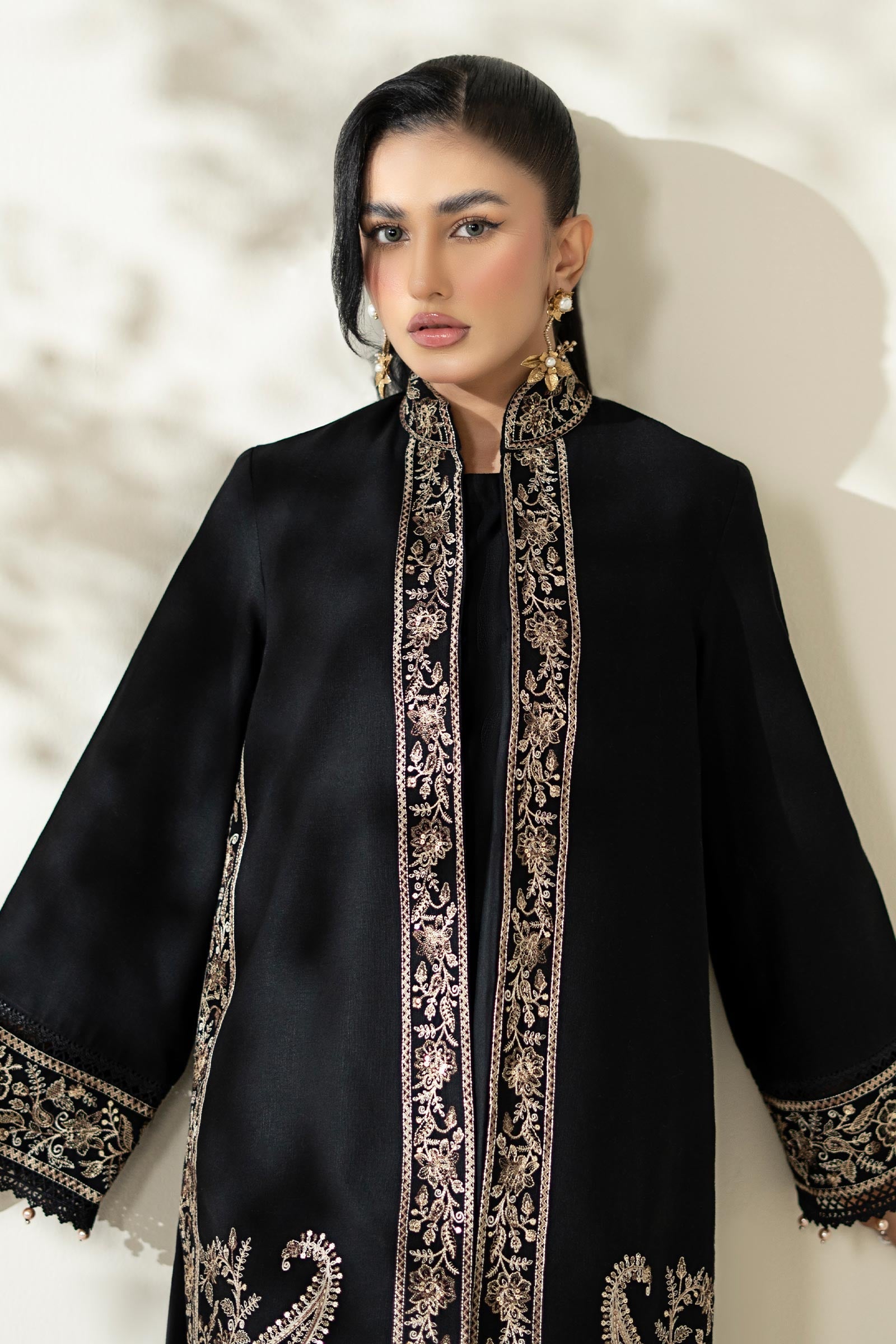 Maria B | Pre Fall Dresses | 3 Piece Embroidered Khaddar Suit YY - Official Maria B stockist in UK - Sakeena London