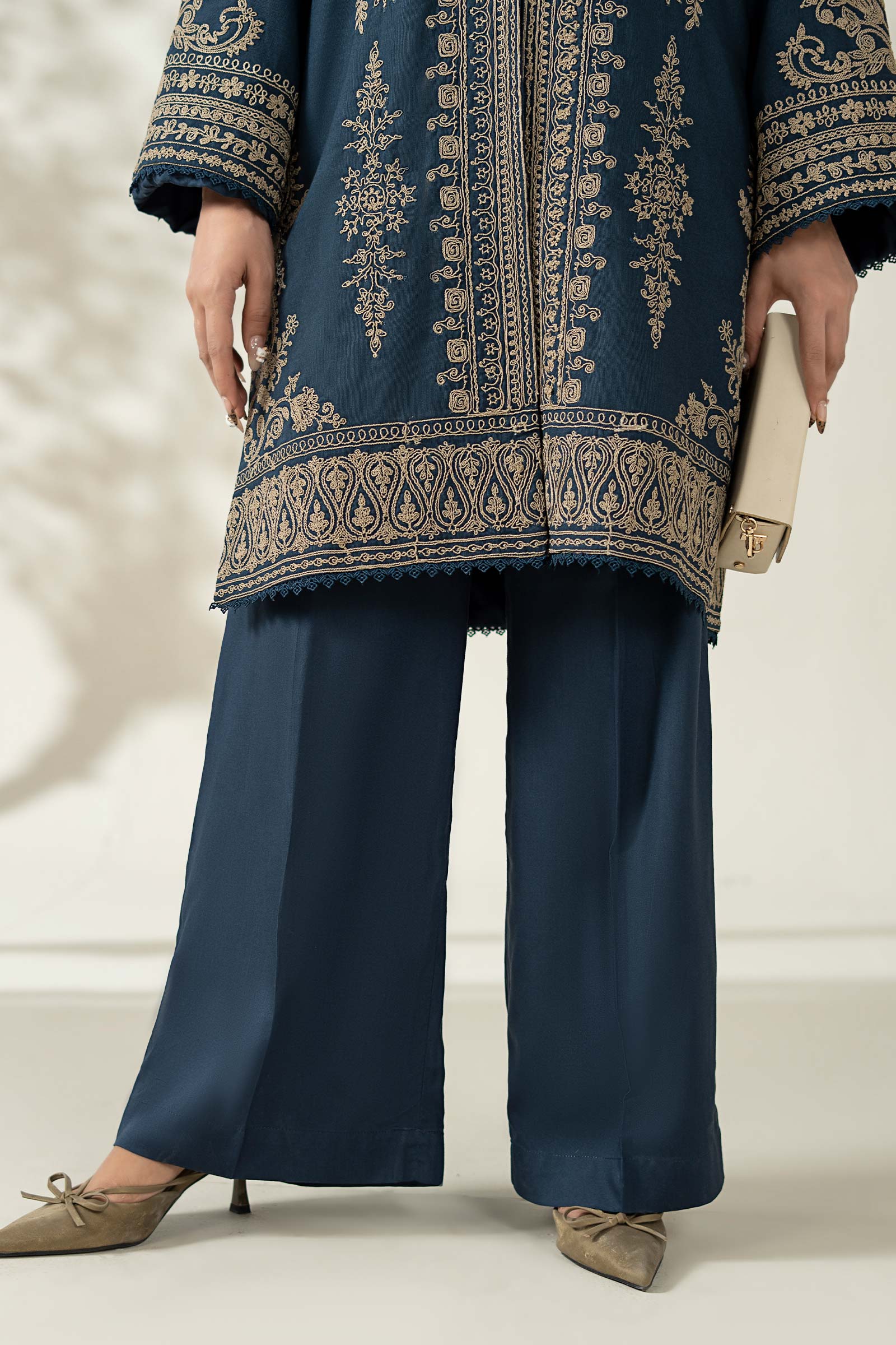 Maria B | Luxury Winter Pret 25 | DW-W25-58-Blue - Official Maria B stockist in UK - Sakeena London