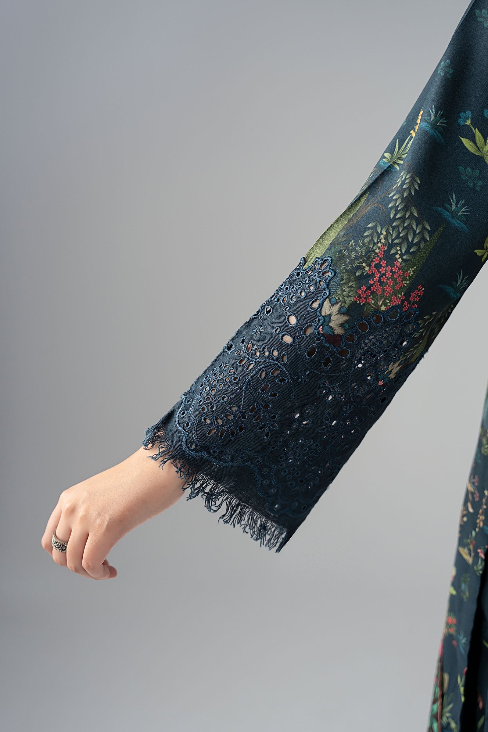 Maria B | Luxury Winter Pret 25 | DW-W25-59-Teal - Official Maria B stockist in UK - Sakeena London