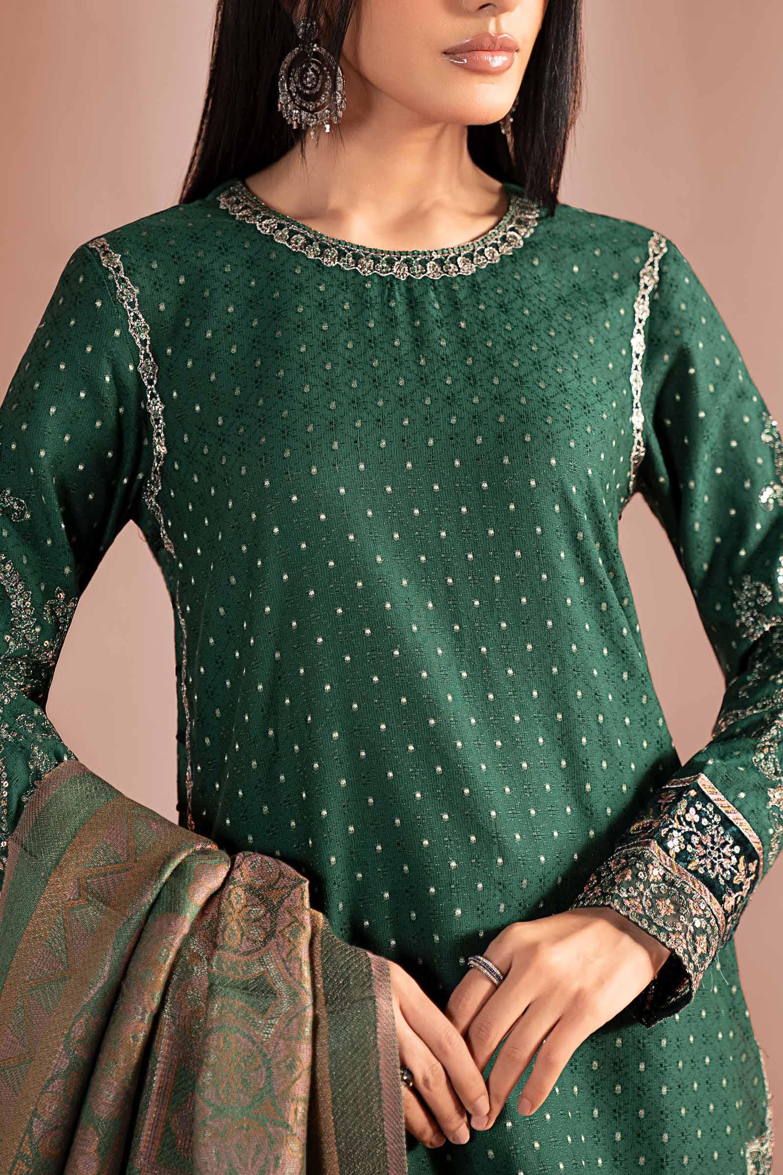 Maria B | Pre Fall 25 | DW-W25-61-Green - Official Maria B stockist in UK - Sakeena London