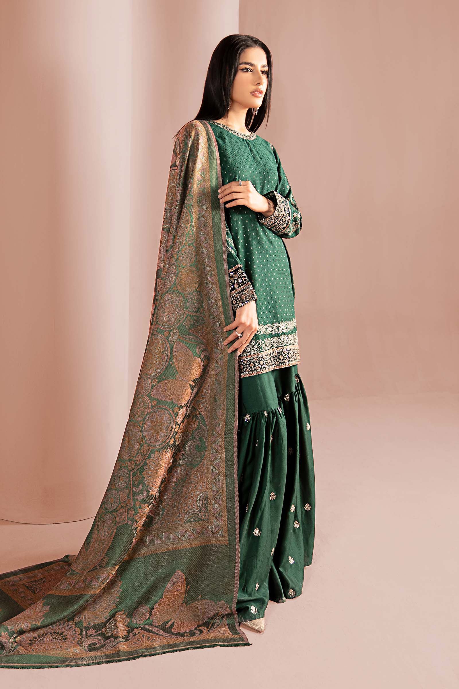Maria B | Pre Fall 25 | DW-W25-61-Green - Official Maria B stockist in UK - Sakeena London