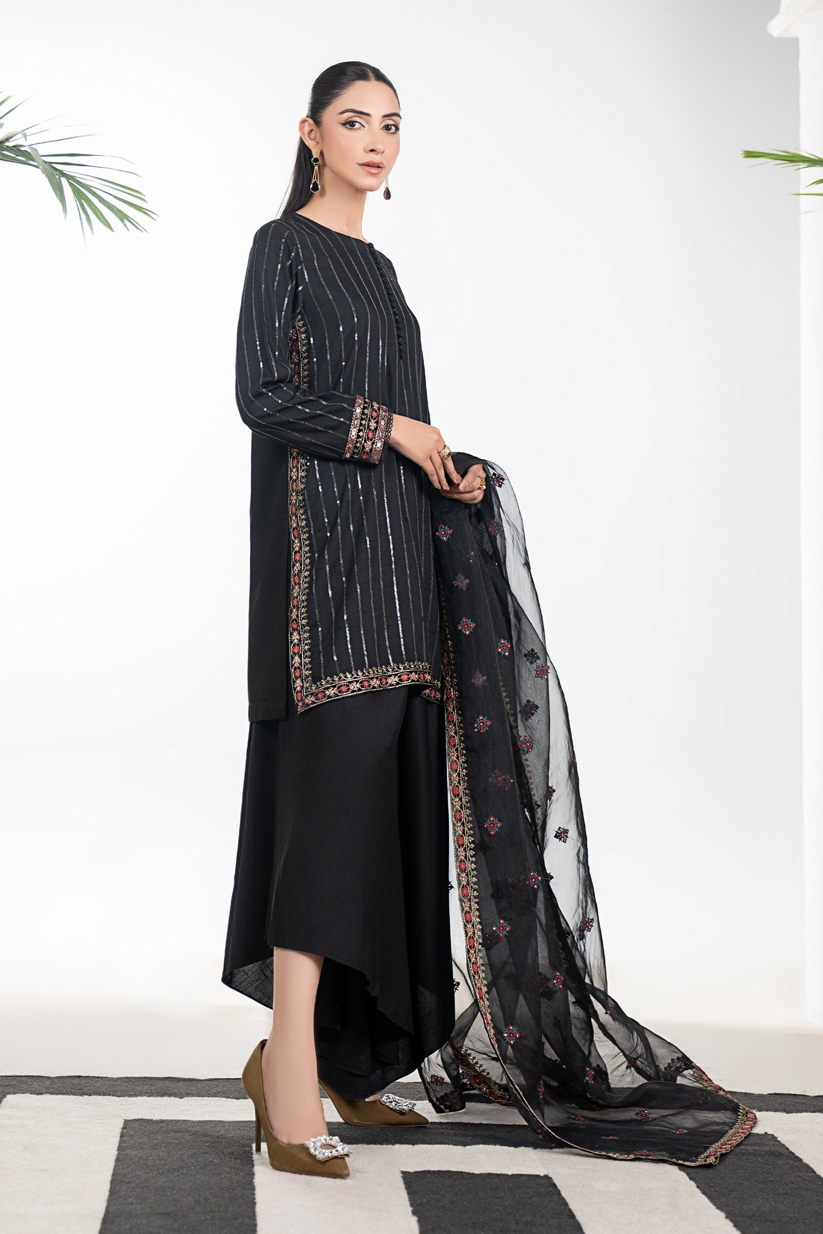 Maria B | Pre Fall 25 | DW-W25-63-Black - Official Maria B stockist in UK - Sakeena London