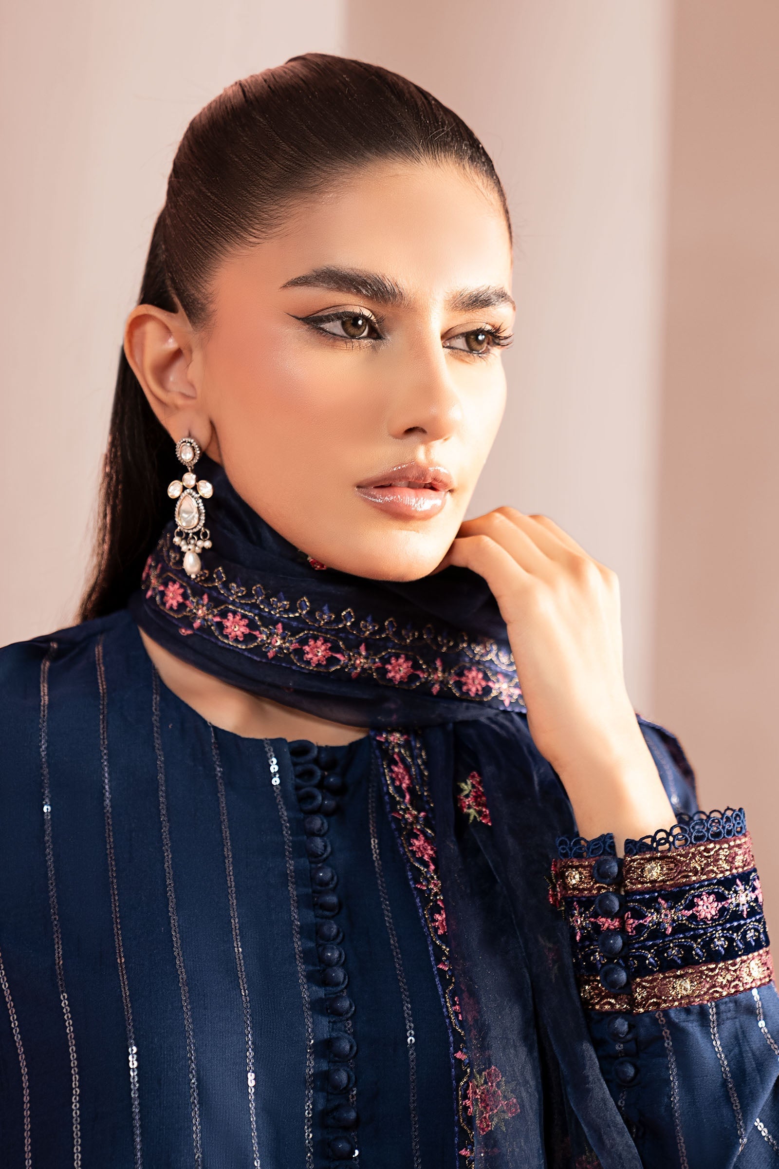 Maria B | Pre Fall 25 | DW-W25-63-Blue - Official Maria B stockist in UK - Sakeena London