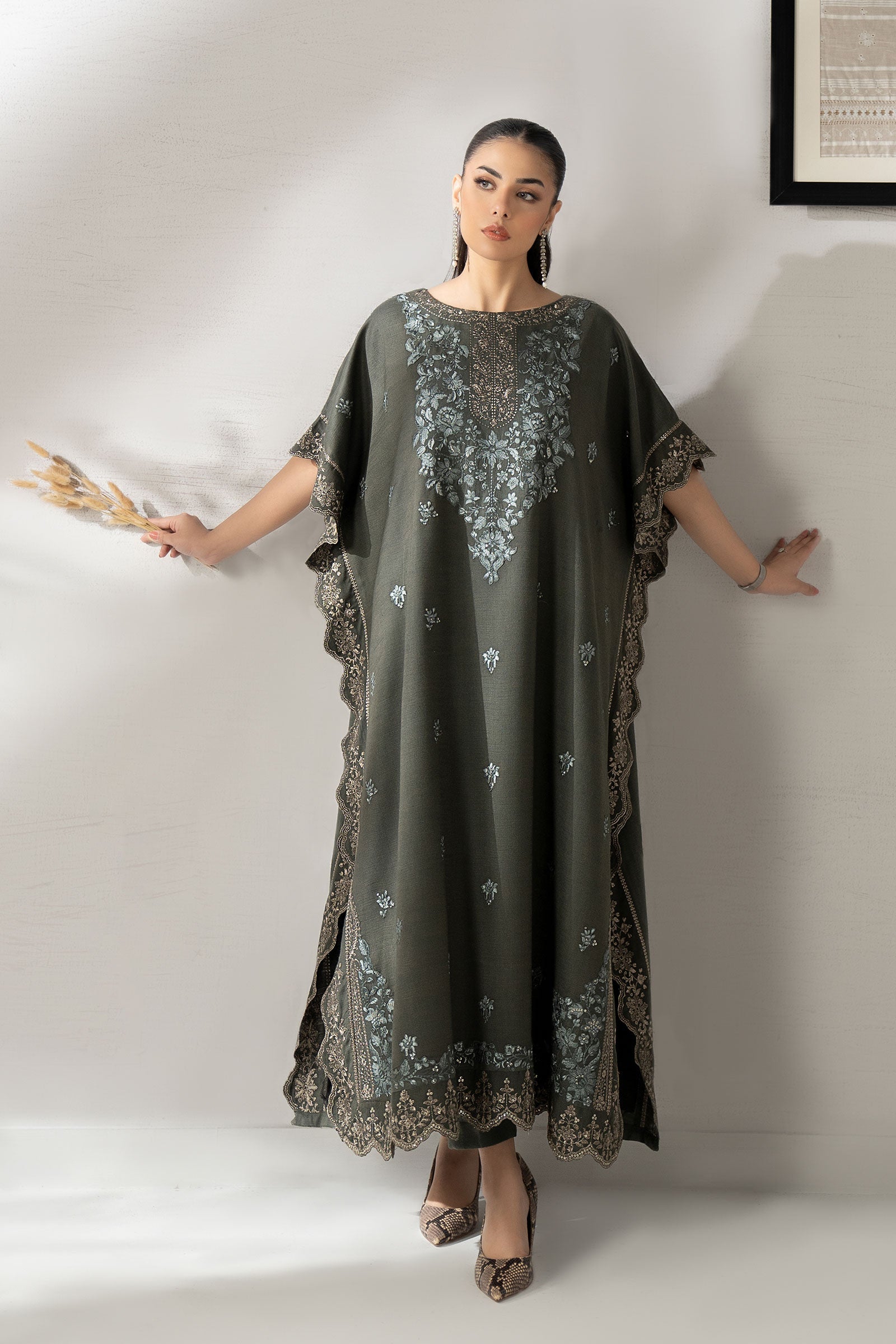 Maria B | Pre Fall 25 | DW-W25-64-Green - Official Maria B stockist in UK - Sakeena London