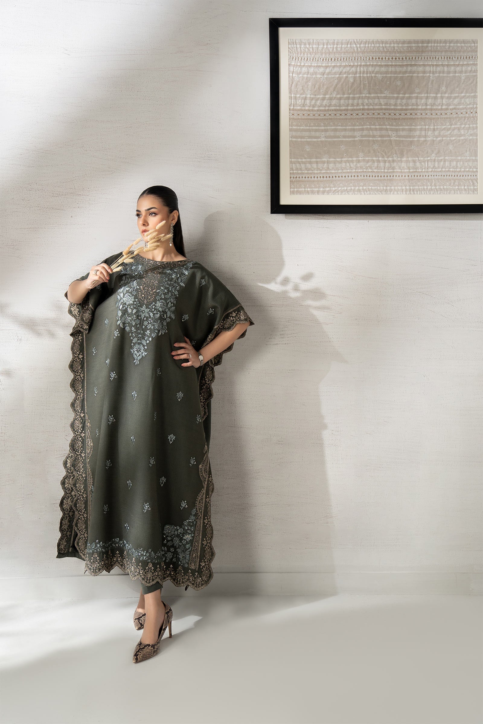 Maria B | Pre Fall 25 | DW-W25-64-Green - Official Maria B stockist in UK - Sakeena London