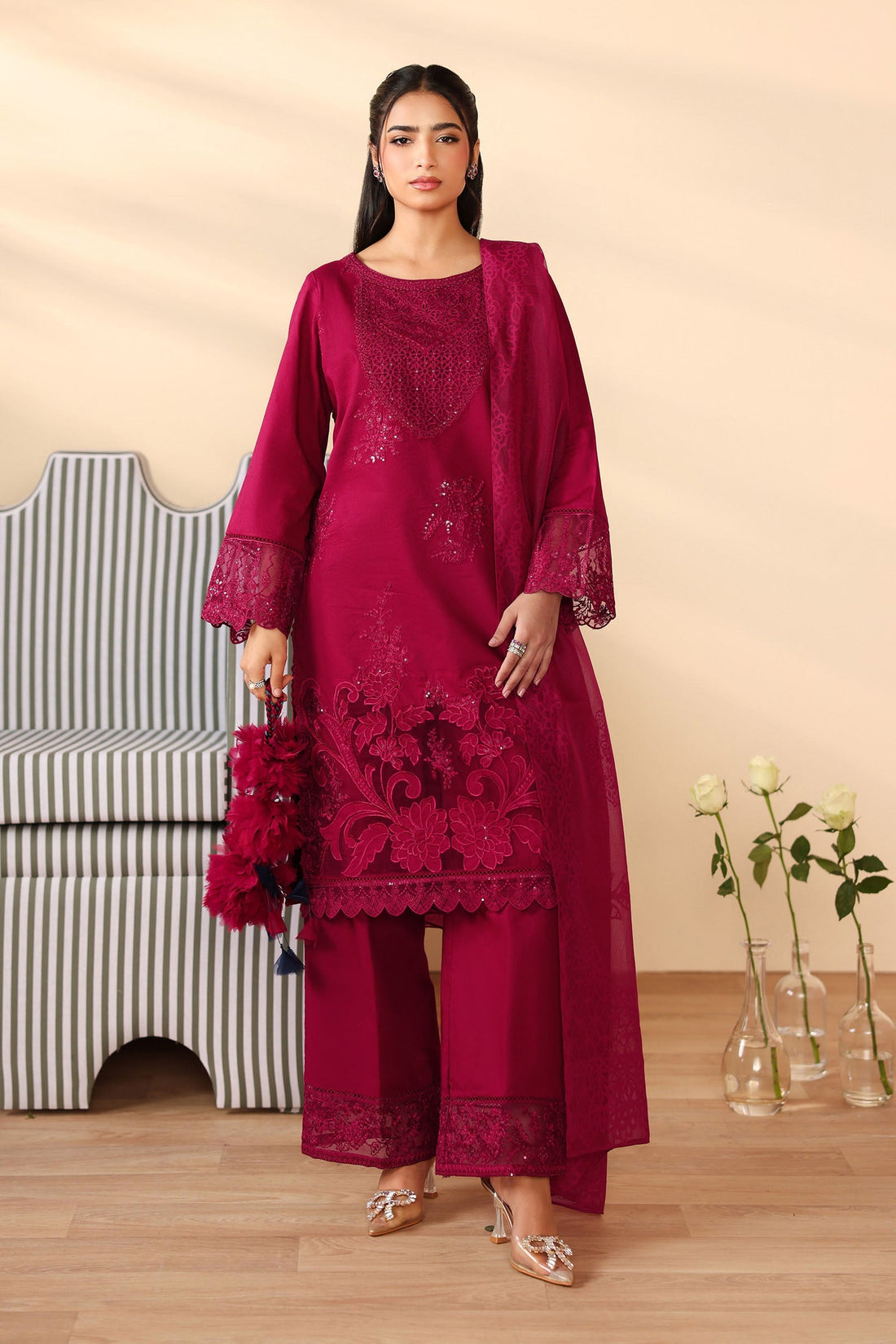 Maria B | Pre Fall 25 | Dobby Suit 12 - Official Maria B stockist in UK - Sakeena London