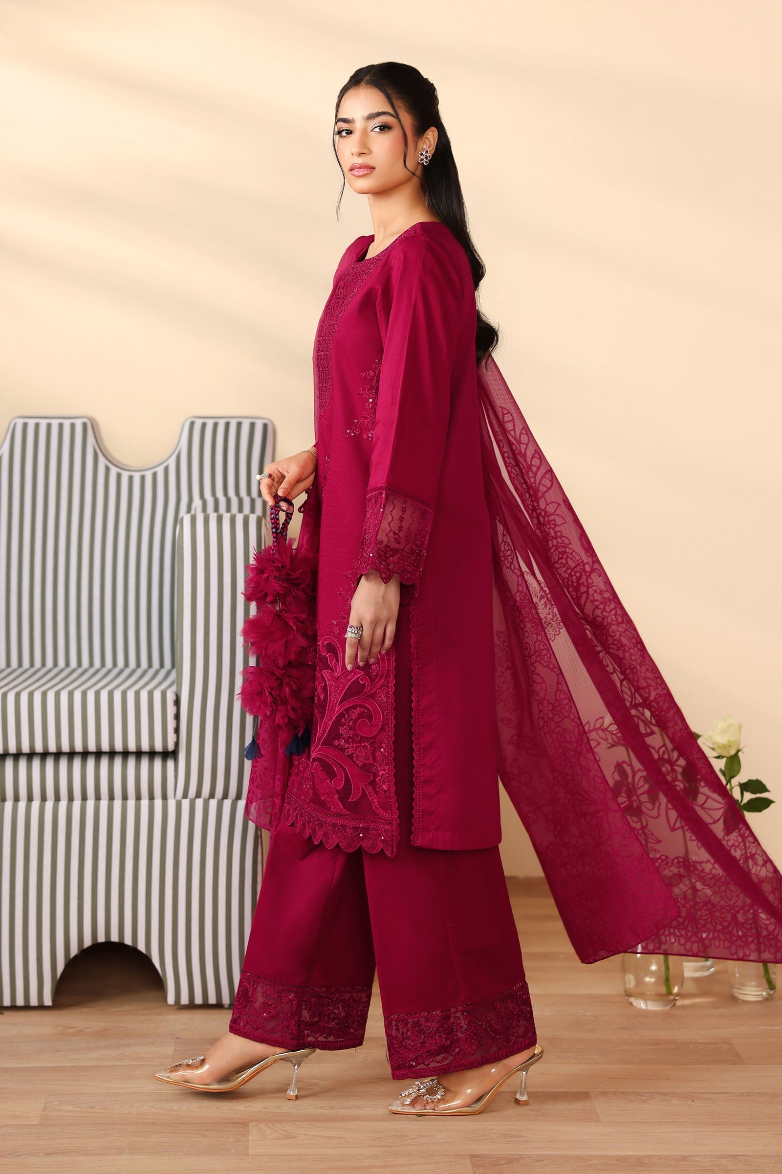 Maria B | Pre Fall 25 | Dobby Suit 12 - Official Maria B stockist in UK - Sakeena London