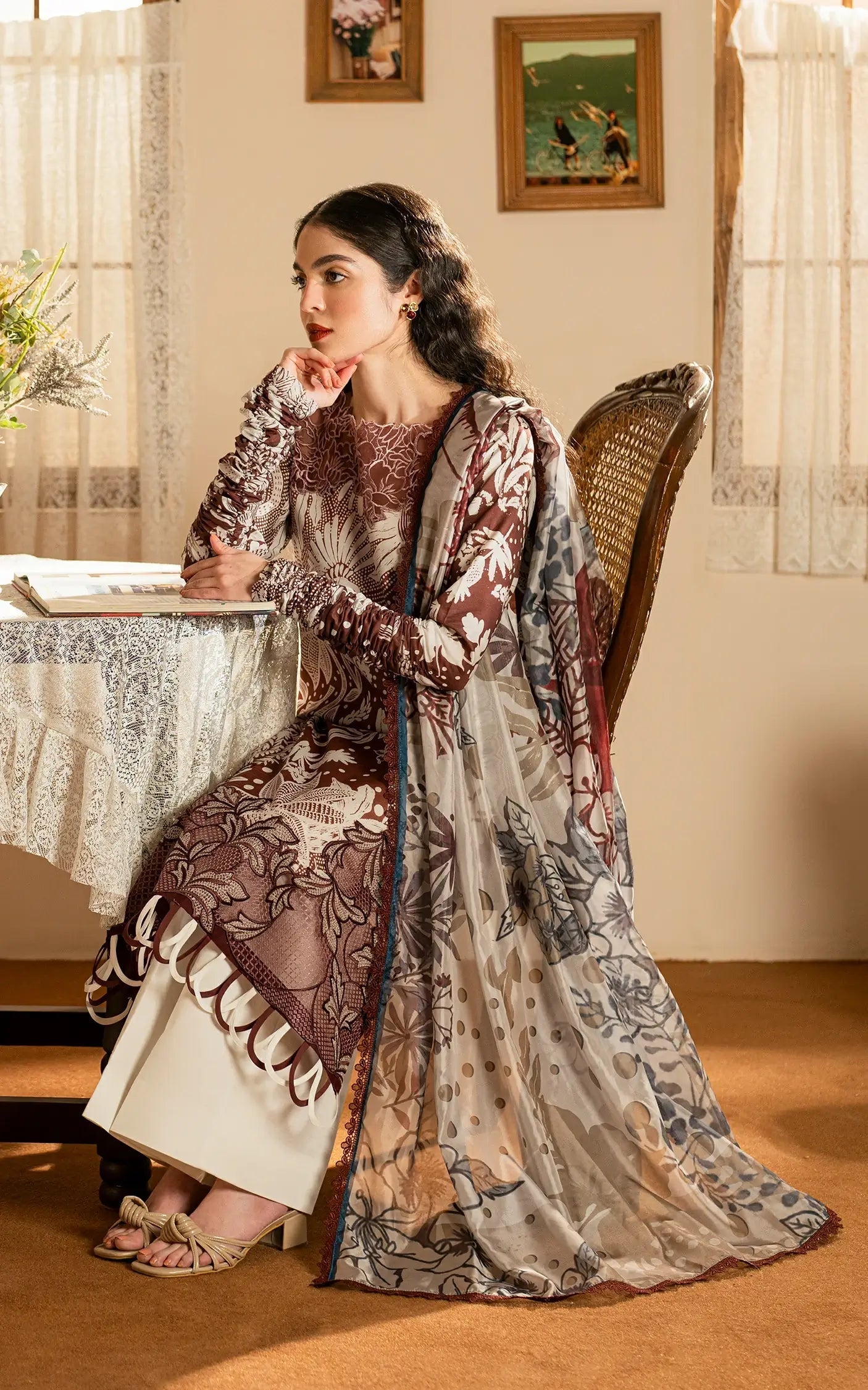 Asifa and Nabeel | Meraki Vintage 25 | Darcheeni (MVL25-07) - Official Asifa and Nabeel stockist in UK - Sakeena London