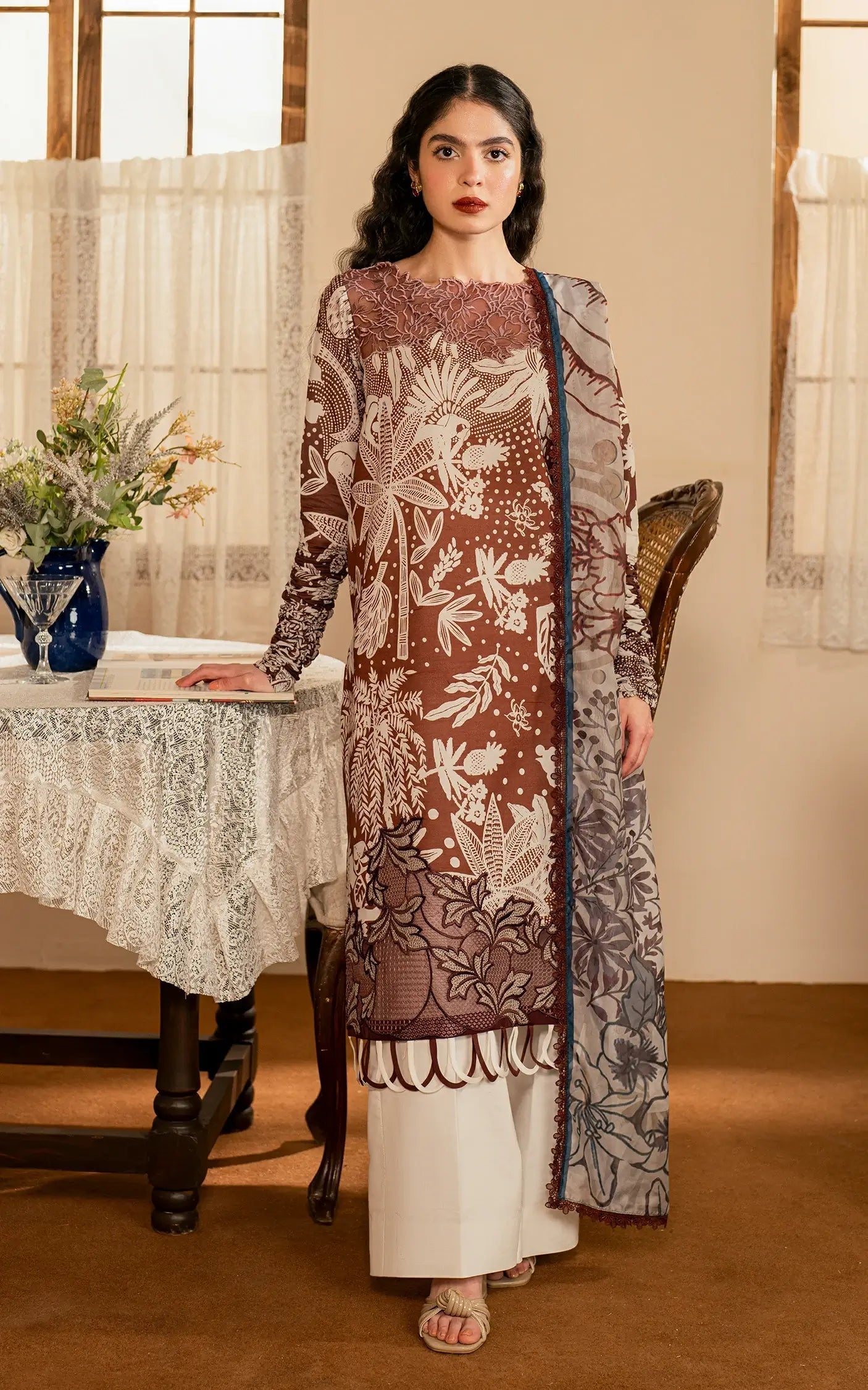 Asifa and Nabeel | Meraki Vintage 25 | Darcheeni (MVL25-07) - Official Asifa and Nabeel stockist in UK - Sakeena London