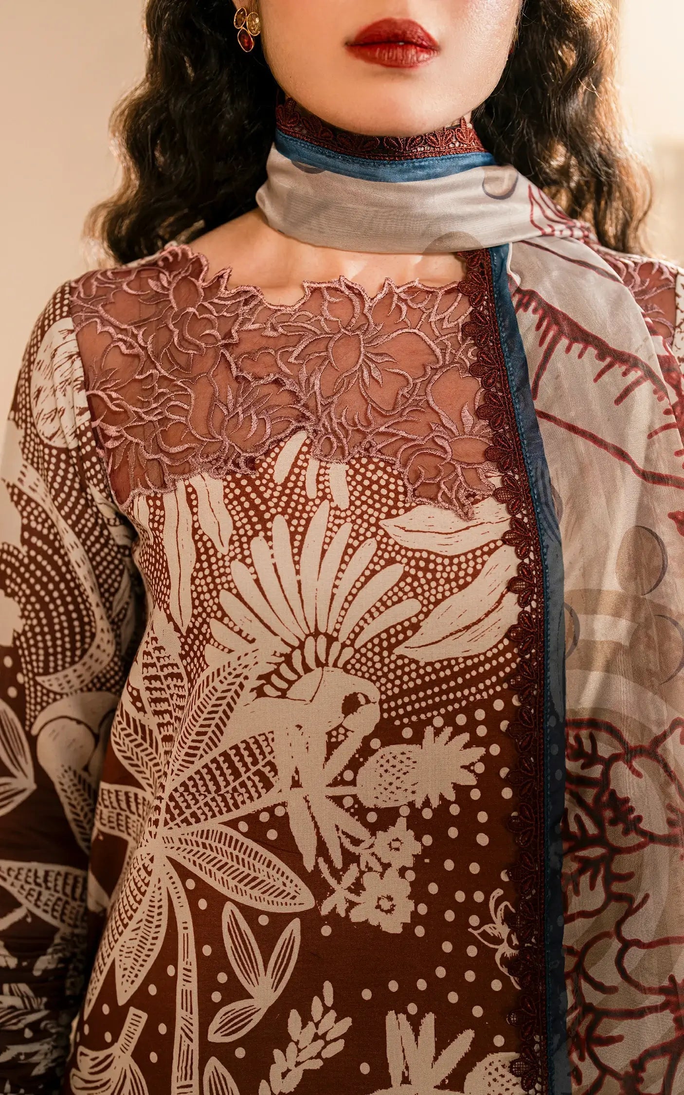 Asifa and Nabeel | Meraki Vintage 25 | Darcheeni (MVL25-07) - Official Asifa and Nabeel stockist in UK - Sakeena London
