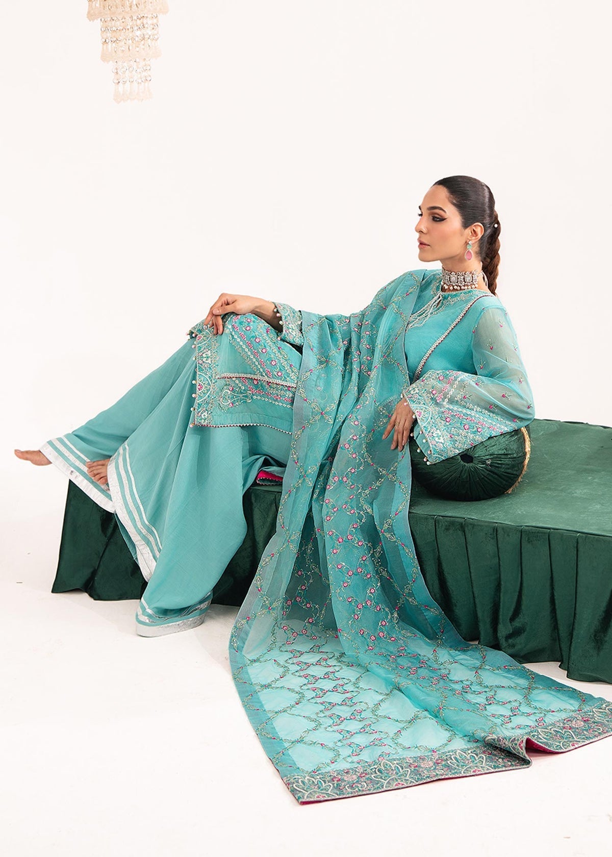 Dastoor | Sajni Luxury Eid Collection 24 | Gulnoor - Official Dastoor stockist in UK - Sakeena London
