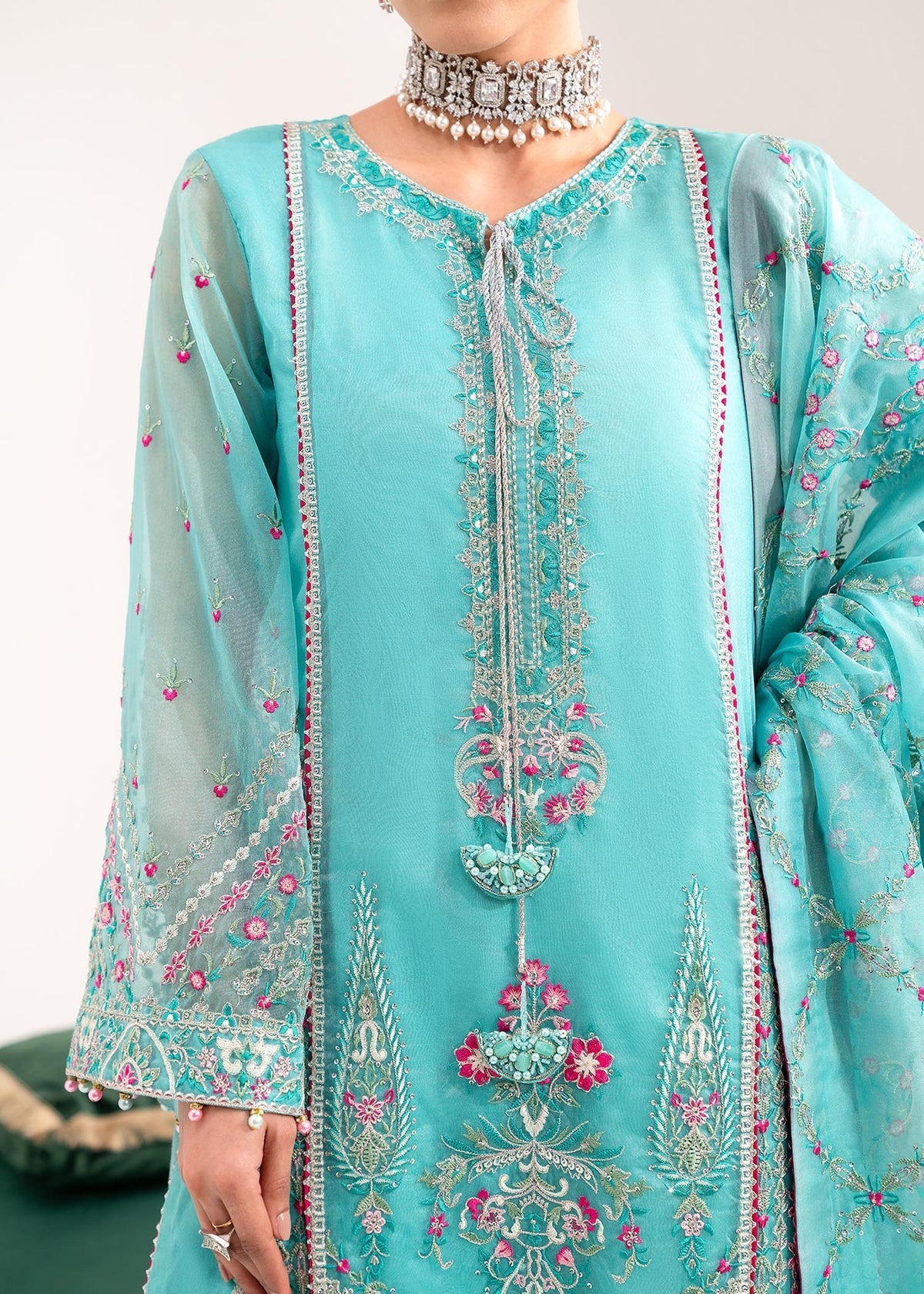 Dastoor | Sajni Luxury Eid Collection 24 | Gulnoor - Official Dastoor stockist in UK - Sakeena London
