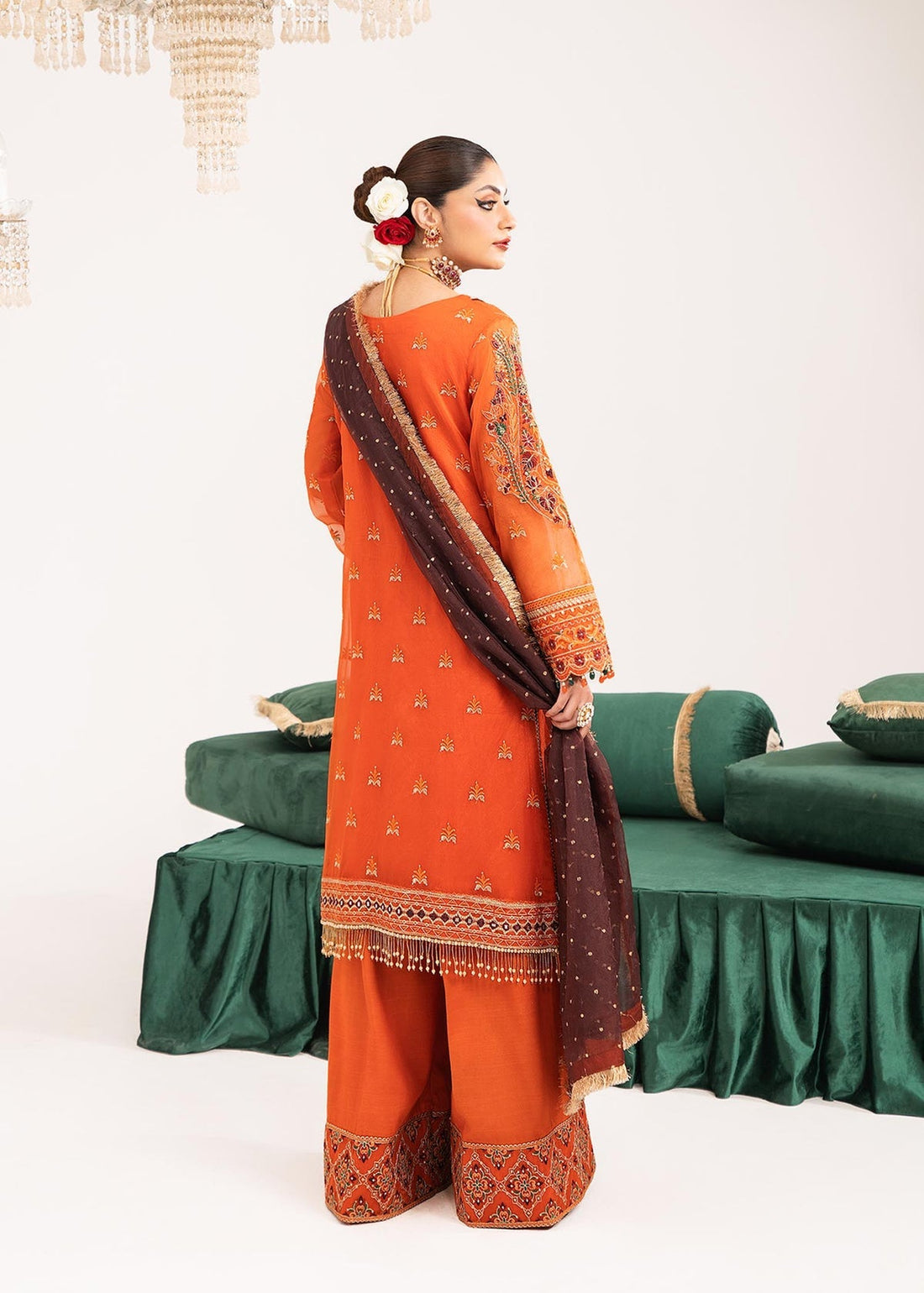 Dastoor | Sajni Luxury Eid Collection 24 | Ruby - Official Dastoor stockist in UK - Sakeena London