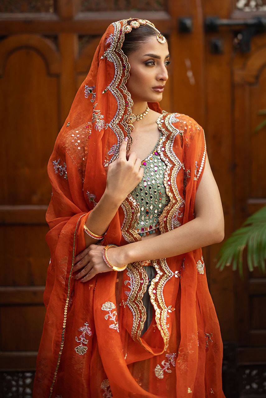 Deepak Perwani | Jaipur Heritage Wedding Wear | Ktd4087 - Official Deepak Perwani stockist in UK - Sakeena London
