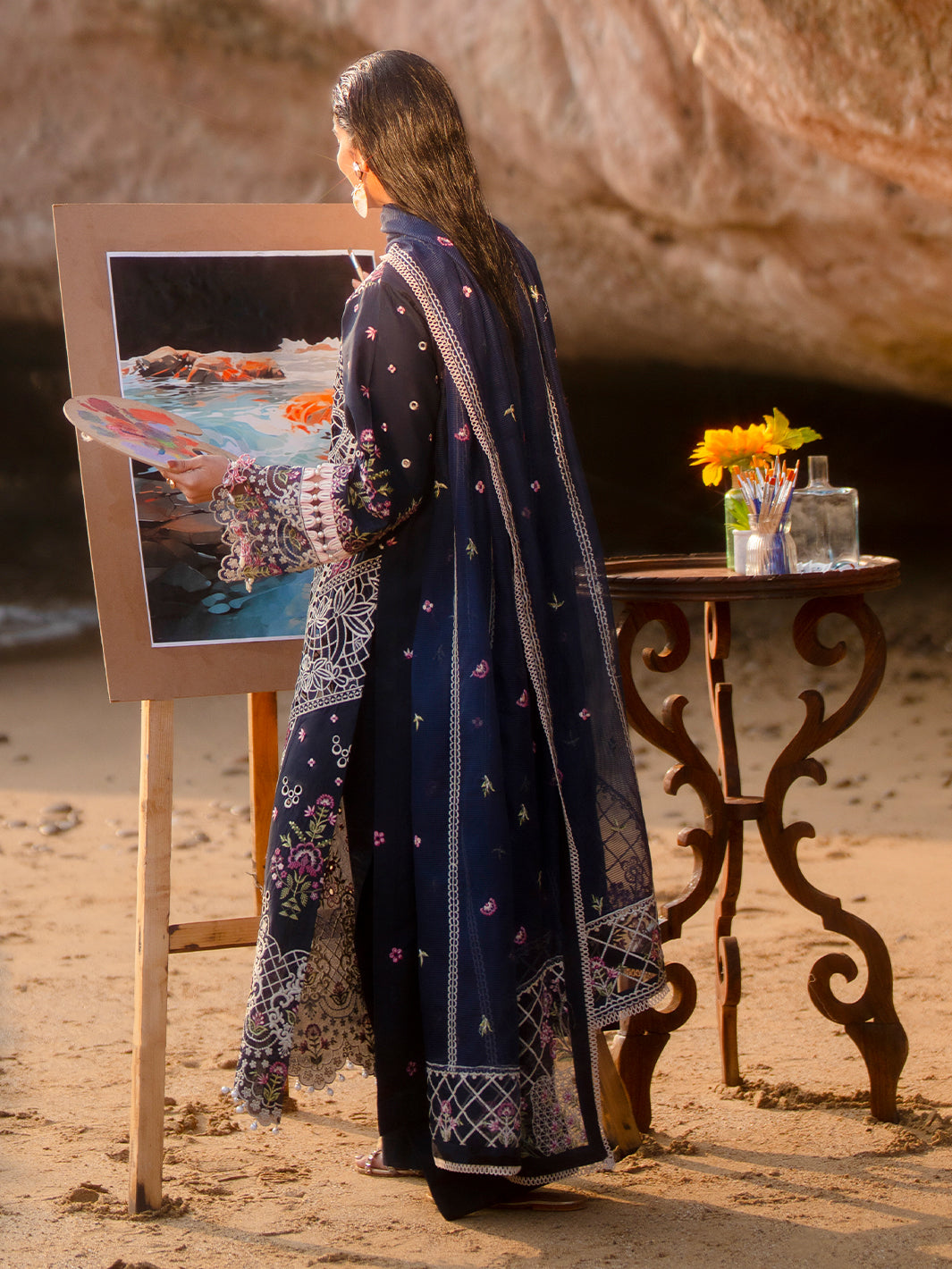 Mahnur | Sirena Luxury Lawn 25 | Derya - Official Mahnur stockist in UK - Sakeena London