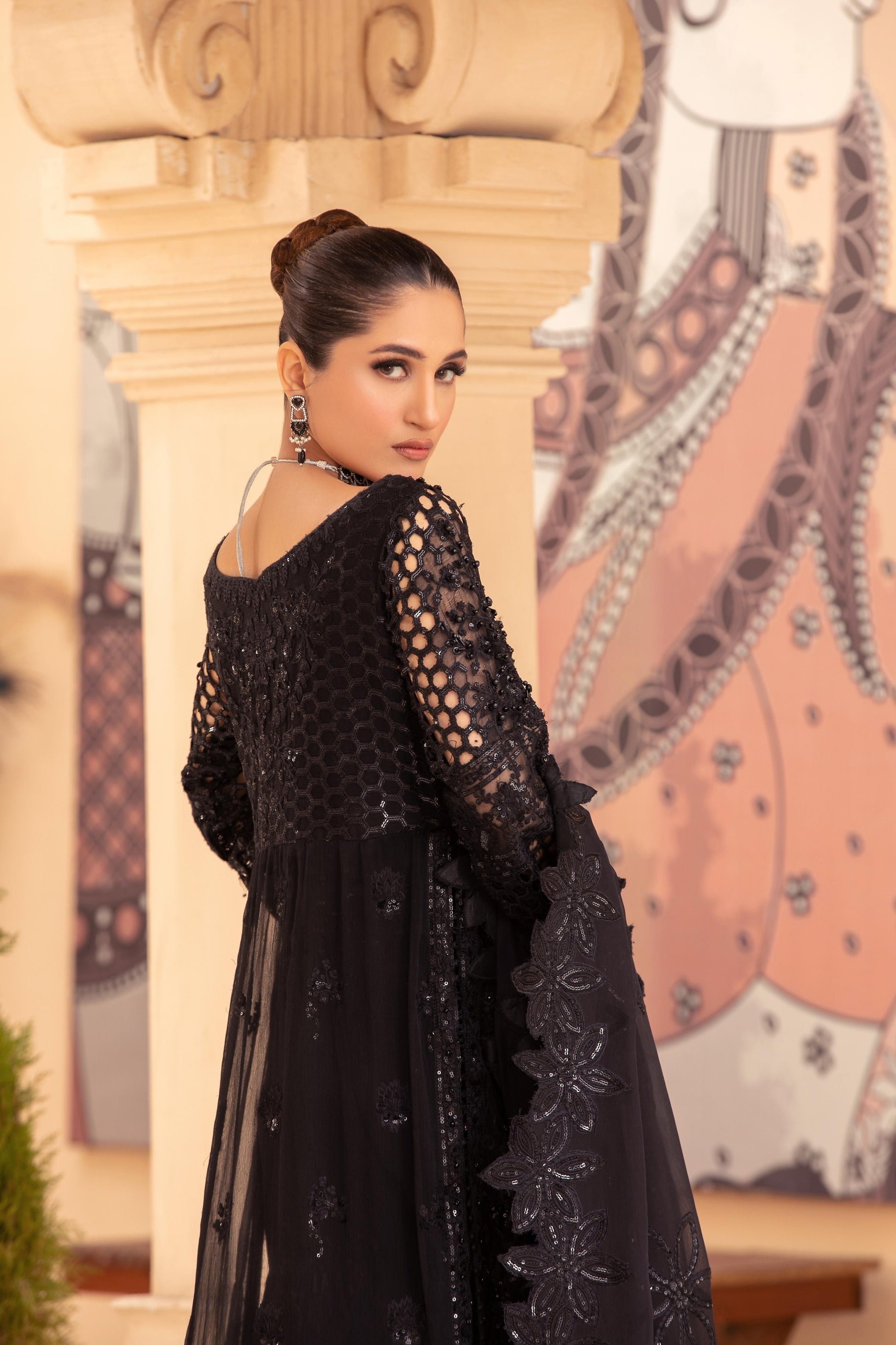 Diara Couture | Tehzeeb Wedding Formals | BLACK NOIR - Official Diara Couture stockist in UK - Sakeena London