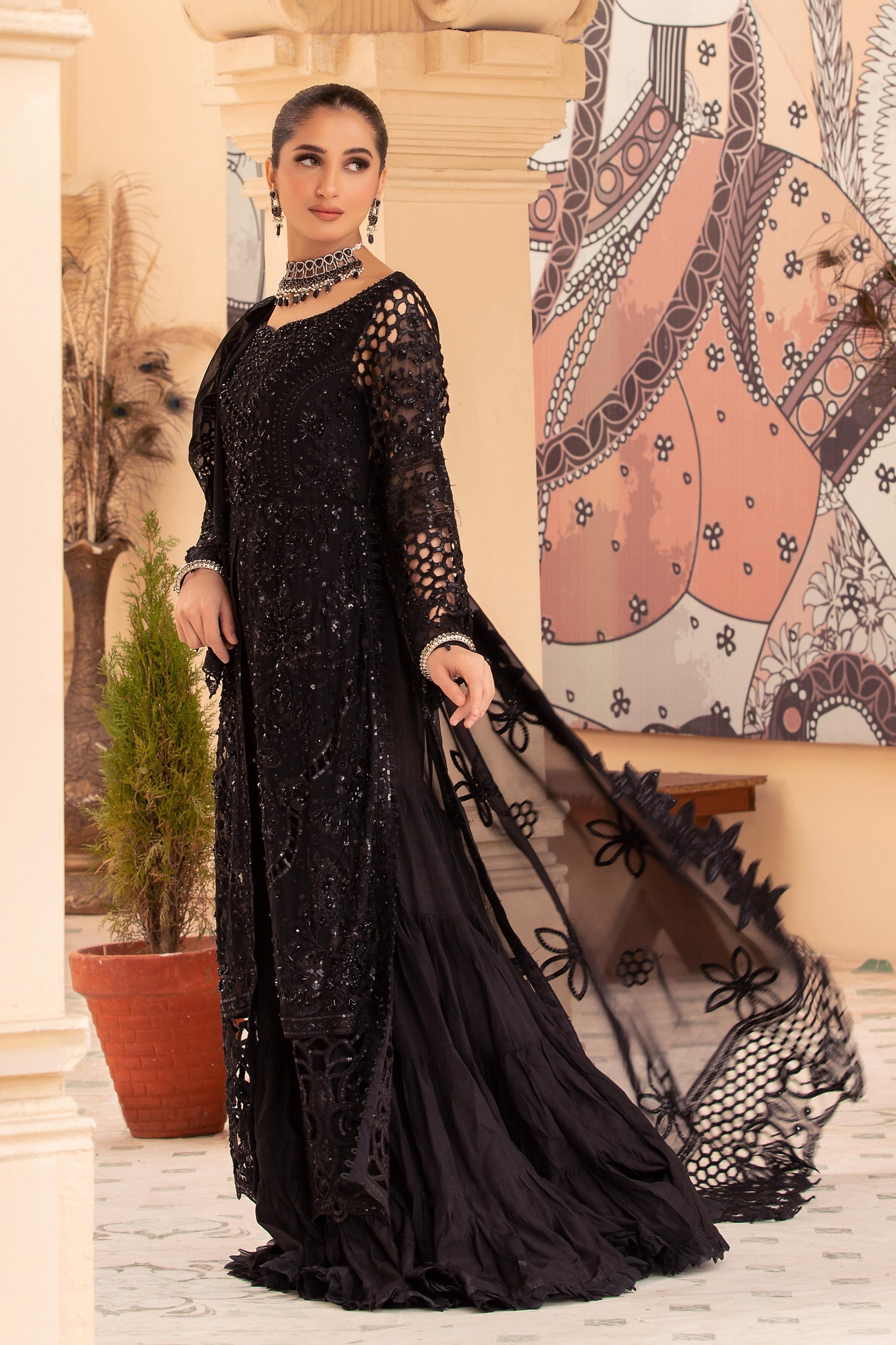 Diara Couture | Tehzeeb Wedding Formals | BLACK NOIR - Official Diara Couture stockist in UK - Sakeena London