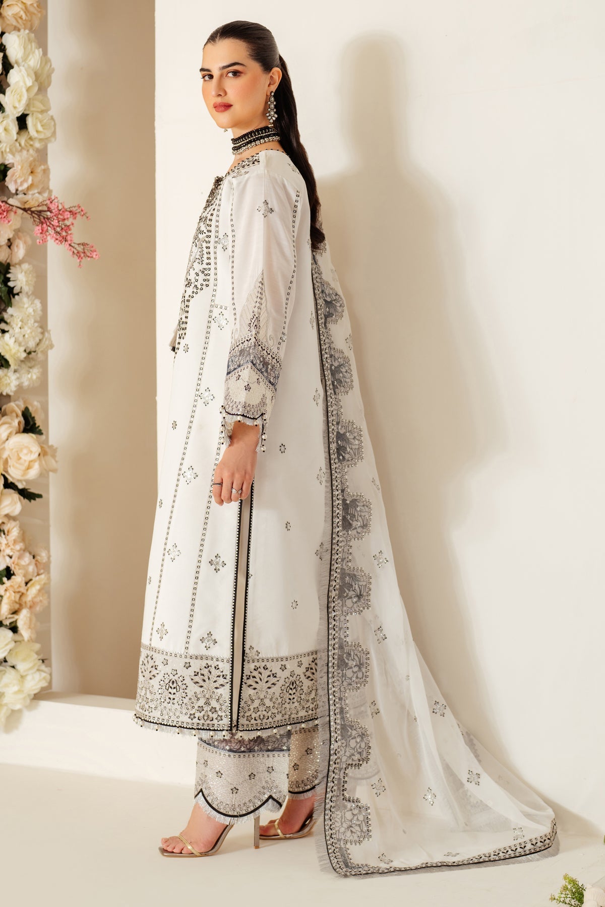 Alizeh | Luxury Raw Silk | AF-RS-04-DOVE - Official Alizeh stockist in UK - Sakeena London
