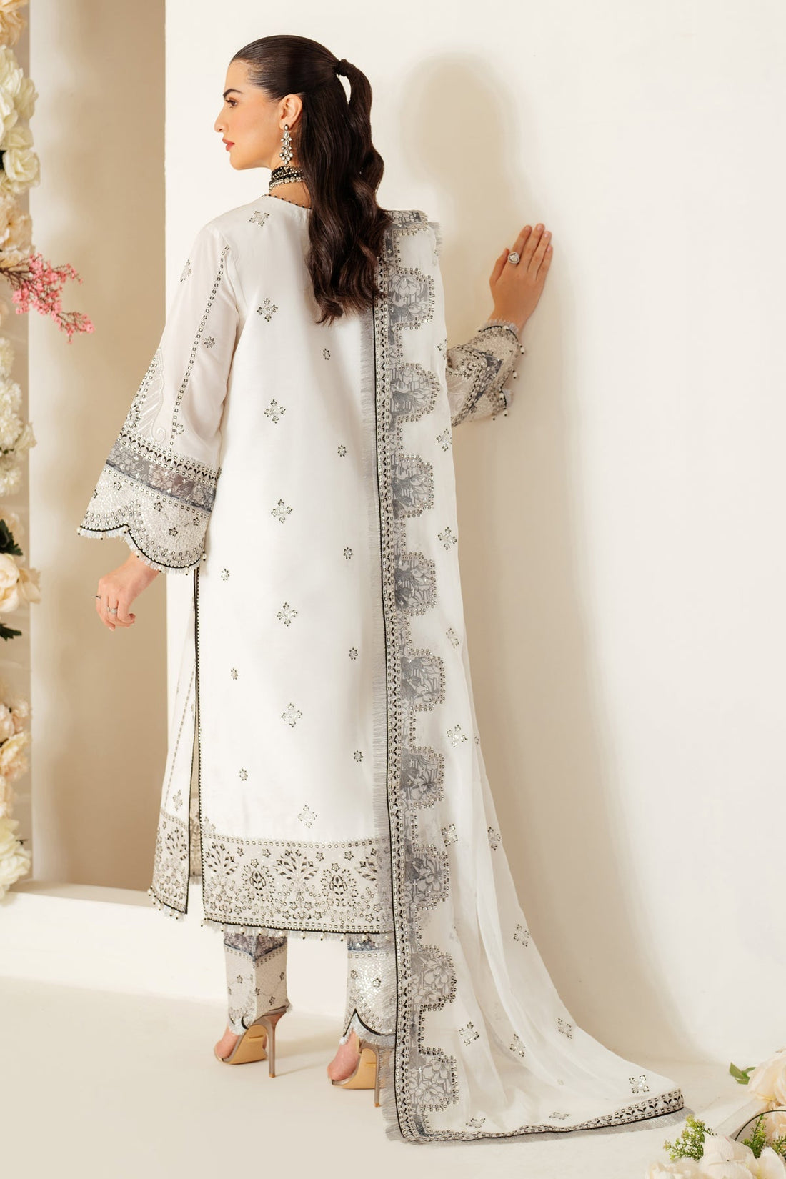 Alizeh | Luxury Raw Silk | AF-RS-04-DOVE - Official Alizeh stockist in UK - Sakeena London