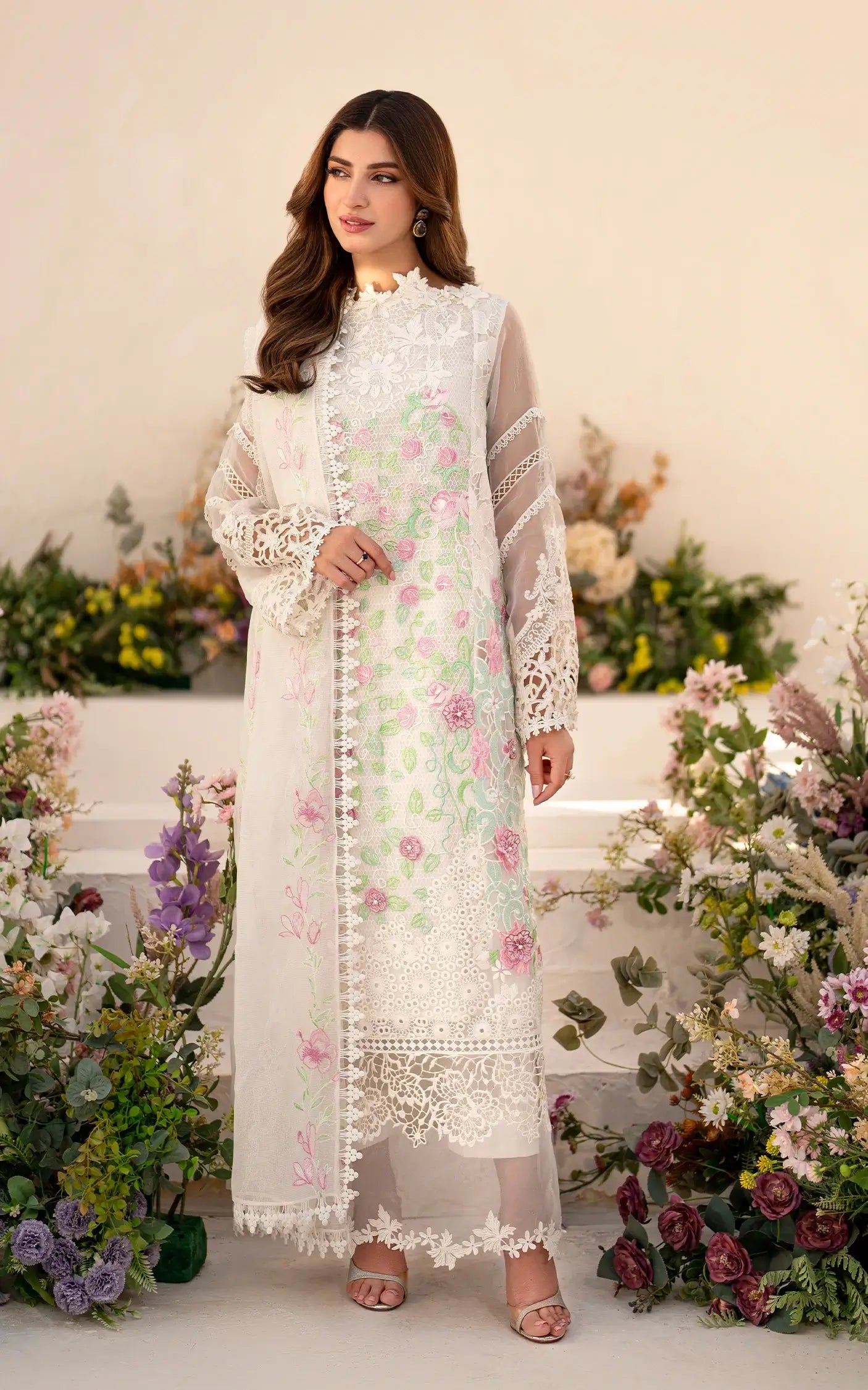 Asifa and Nabeel | Azalia Sumemr 25 | Dove (AZL25-03) - Official Asifa and Nabeel stockist in UK - Sakeena London